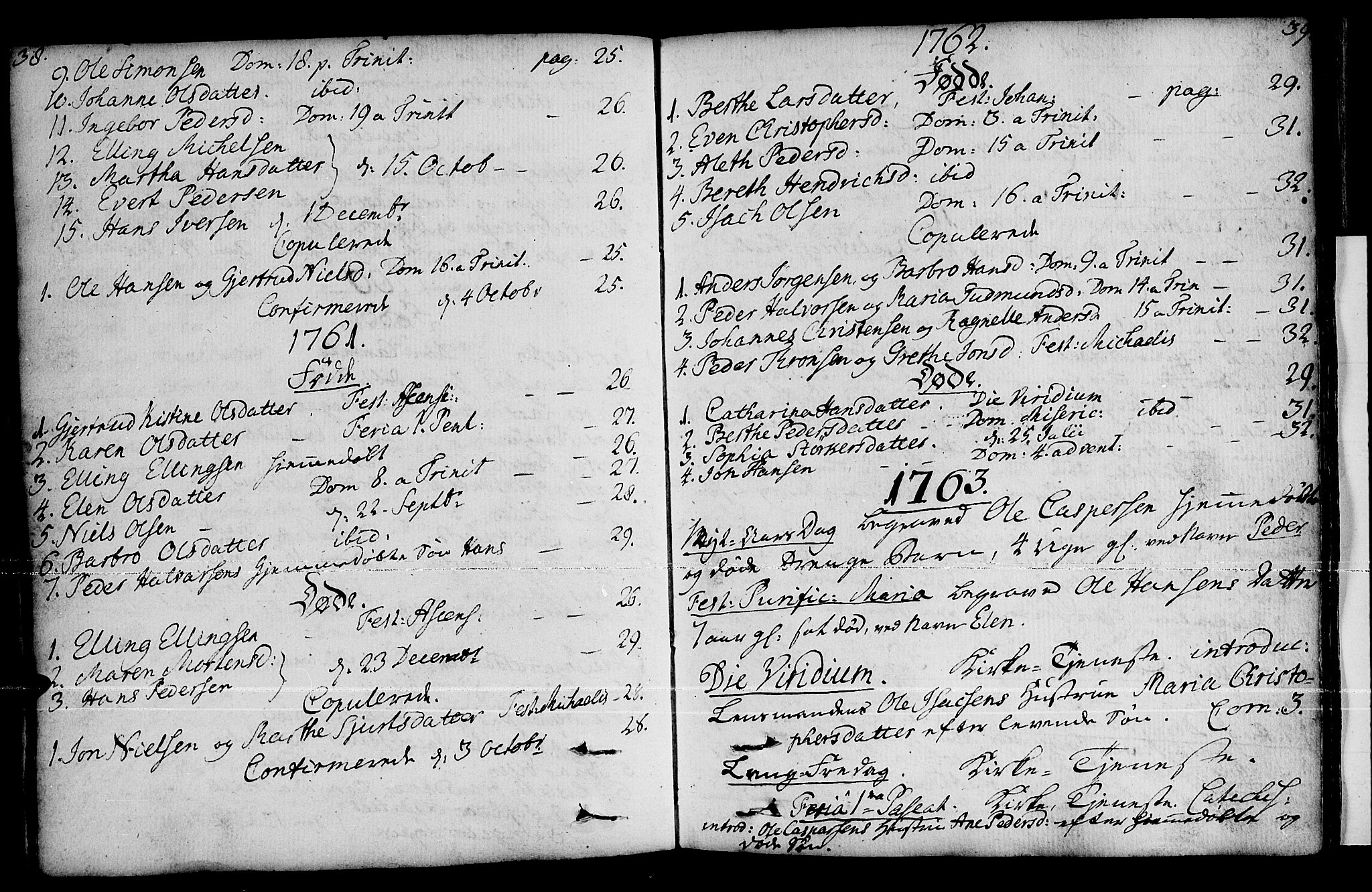 Loppa sokneprestkontor, SATØ/S-1339/H/Ha/L0001kirke: Parish register (official) no. 1 /2, 1753-1784, p. 38-39
