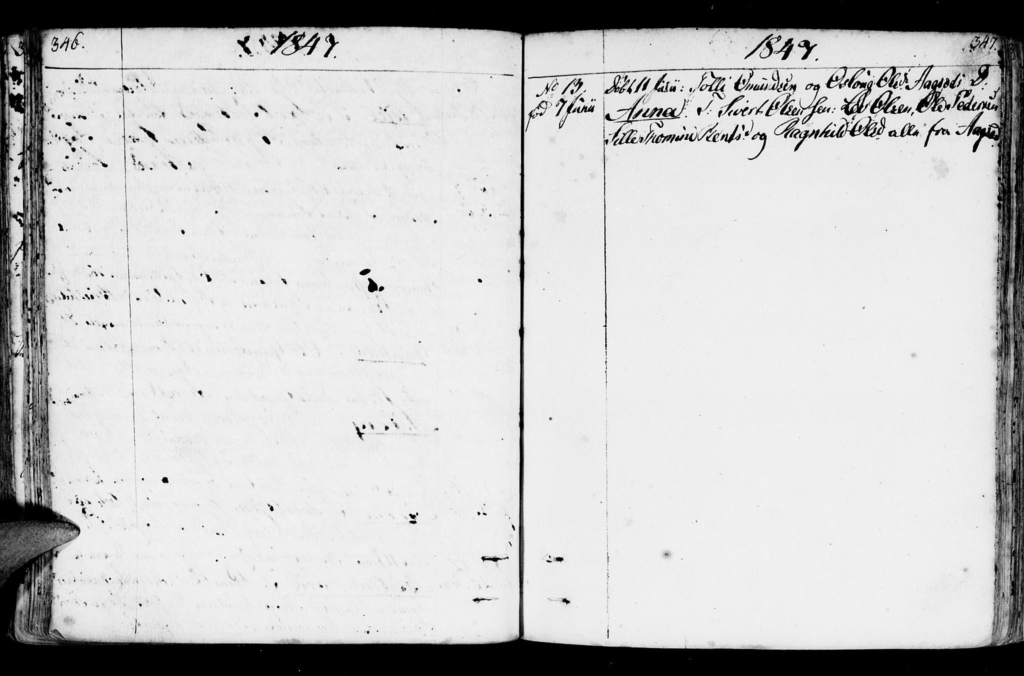 Holum sokneprestkontor, AV/SAK-1111-0022/F/Fa/Fab/L0004: Parish register (official) no. A 4, 1774-1847, p. 346-347