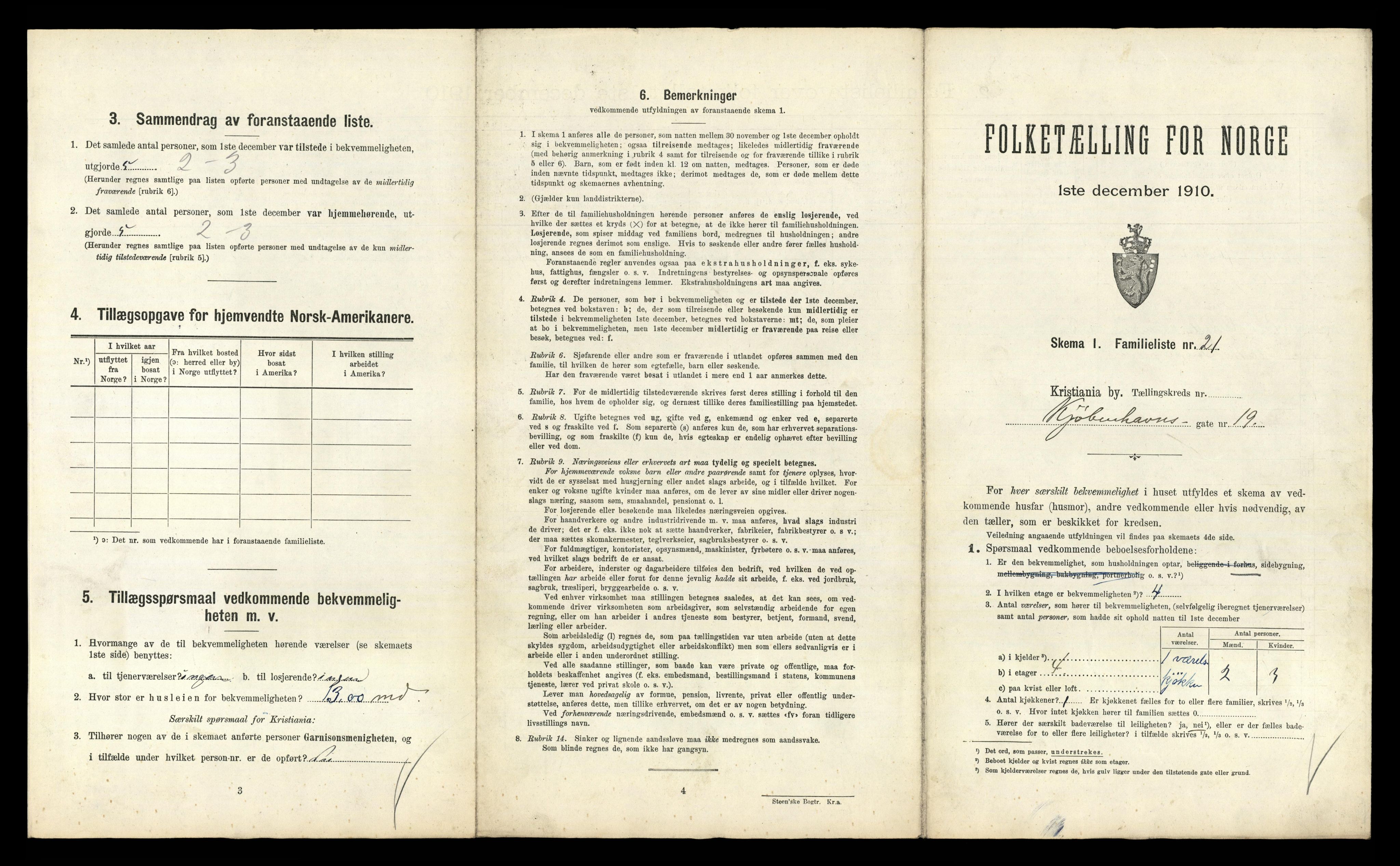 RA, 1910 census for Kristiania, 1910, p. 50397