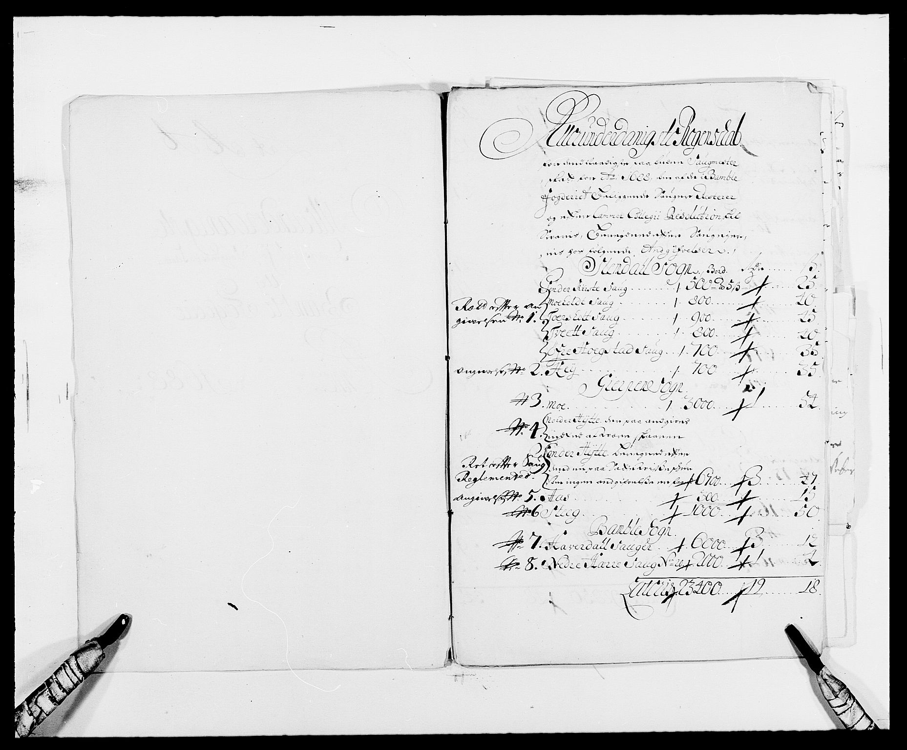 Rentekammeret inntil 1814, Reviderte regnskaper, Fogderegnskap, AV/RA-EA-4092/R34/L2051: Fogderegnskap Bamble, 1688-1691, p. 81