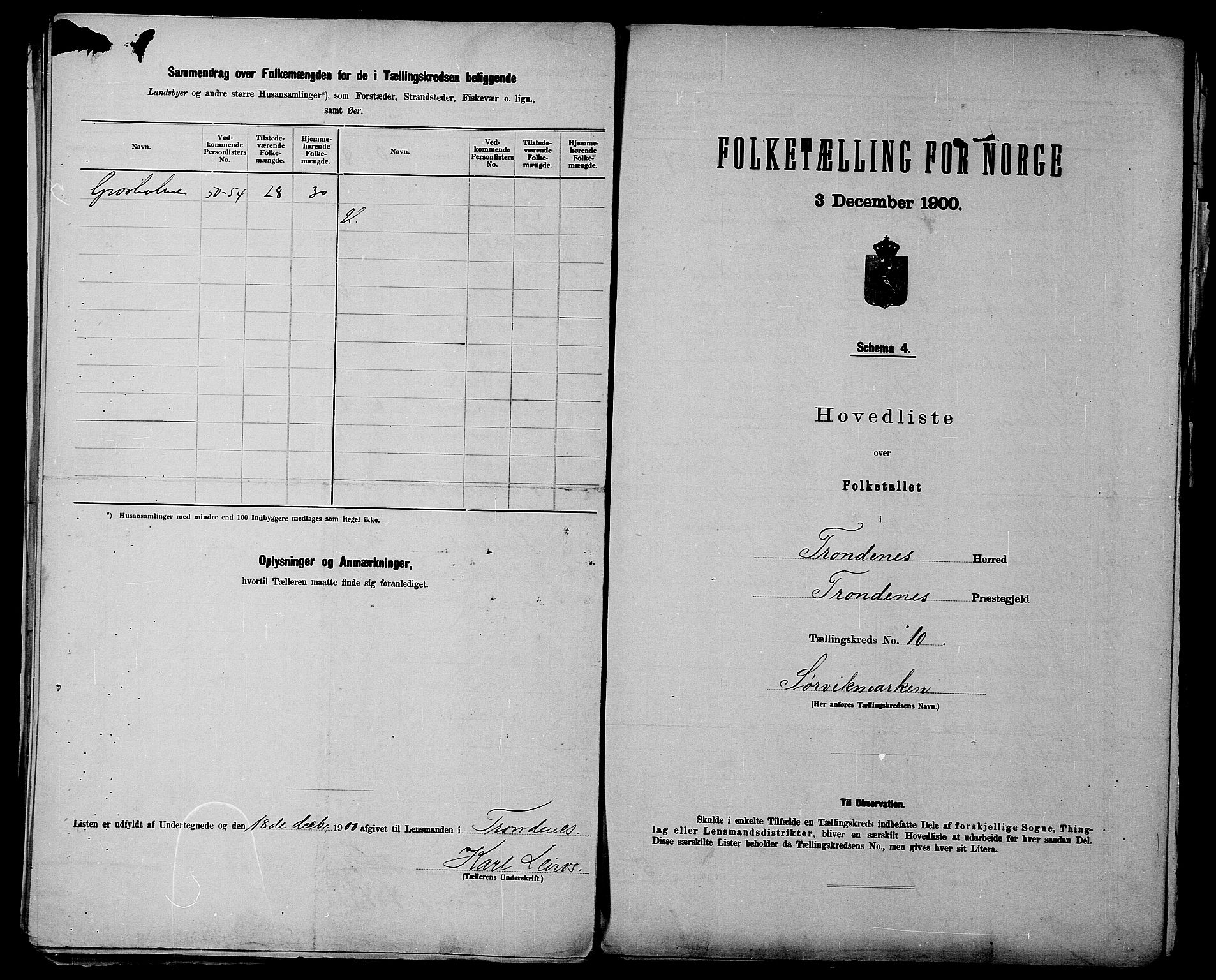 SATØ, 1900 census for Trondenes, 1900, p. 28