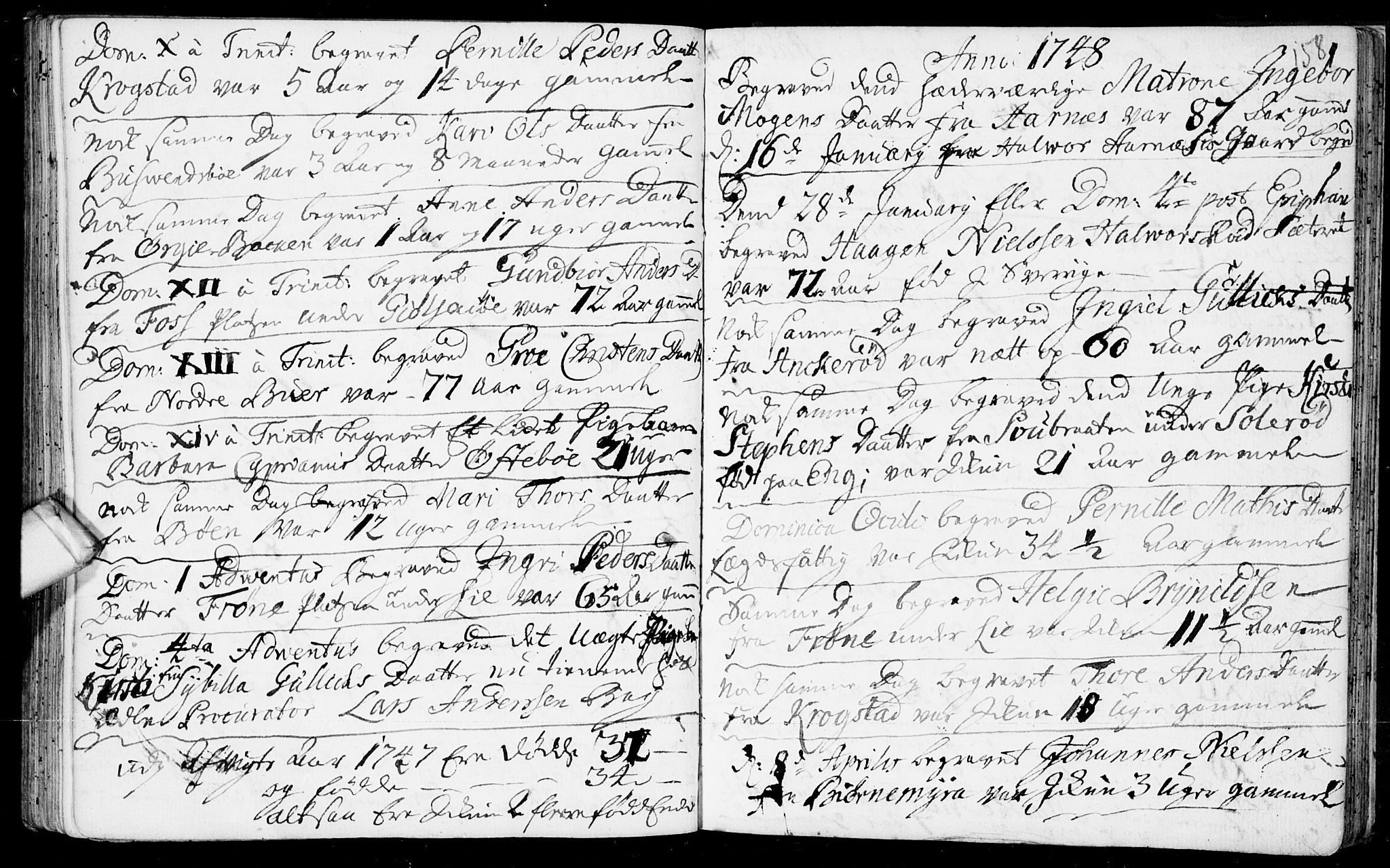 Aremark prestekontor Kirkebøker, SAO/A-10899/F/Fb/L0002: Parish register (official) no.  II 2, 1745-1795, p. 158