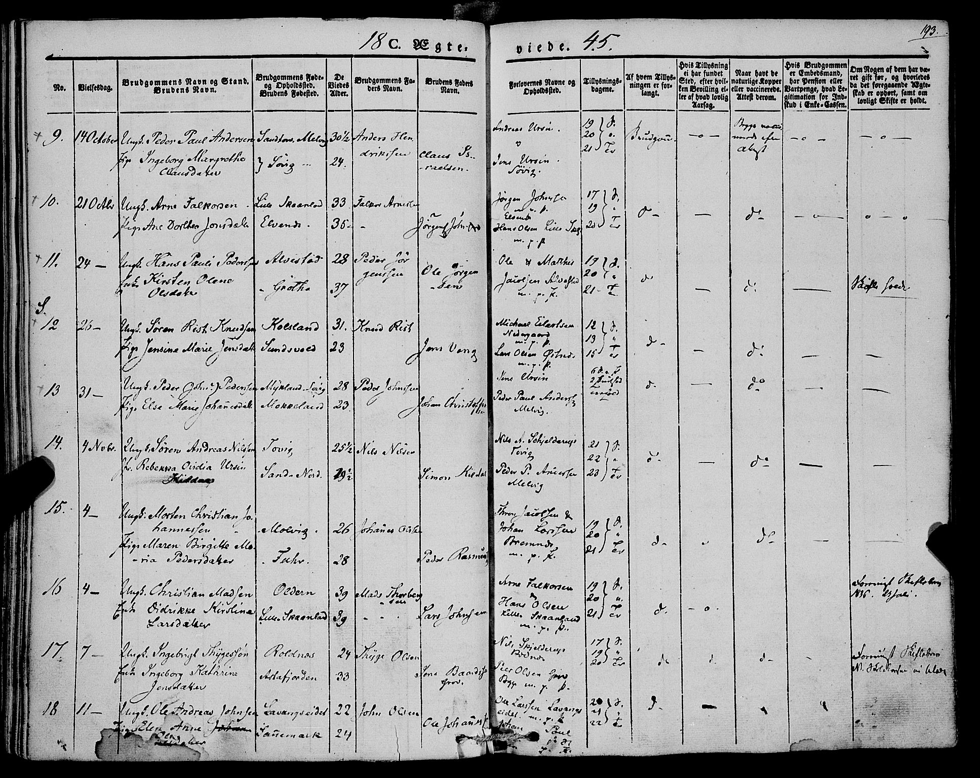 Trondenes sokneprestkontor, AV/SATØ-S-1319/H/Ha/L0009kirke: Parish register (official) no. 9, 1841-1852, p. 193