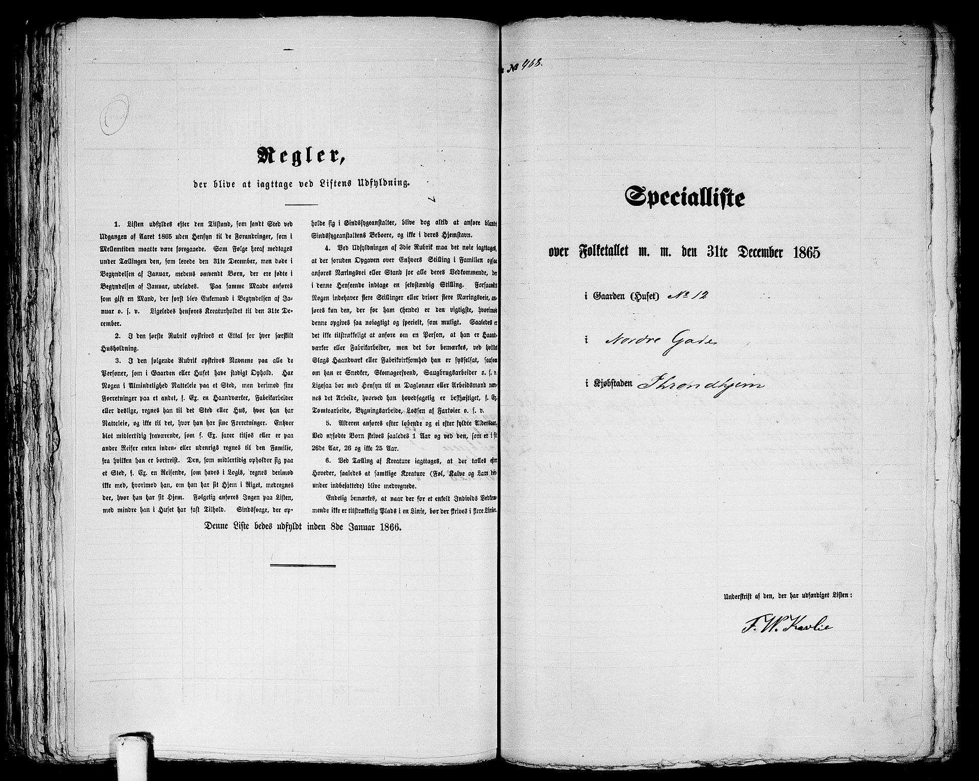 RA, 1865 census for Trondheim, 1865, p. 980