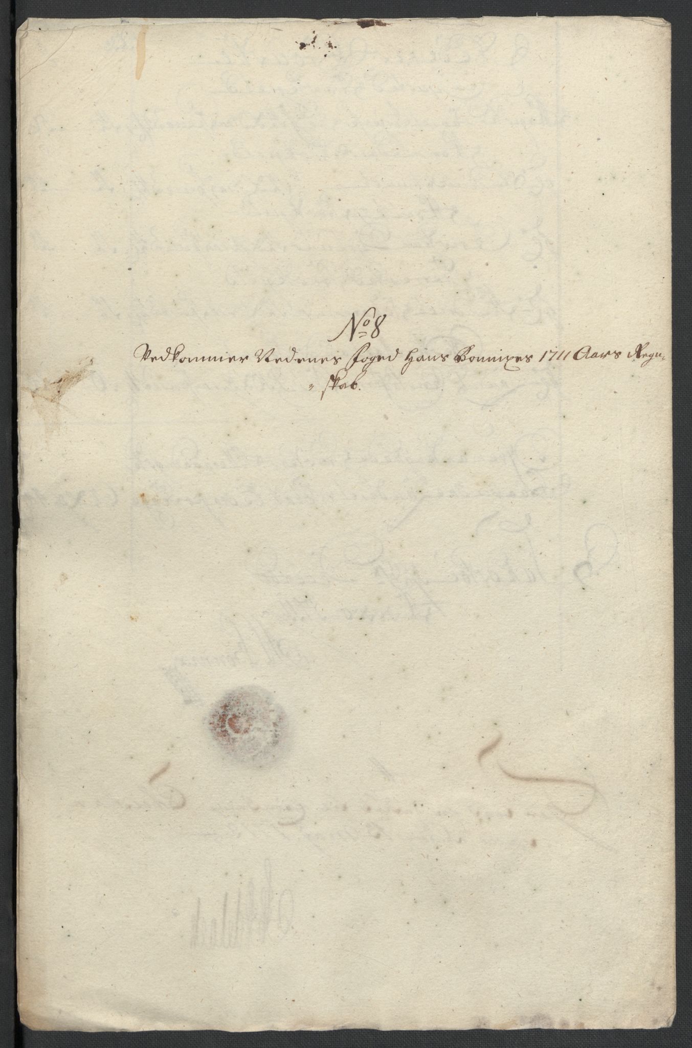 Rentekammeret inntil 1814, Reviderte regnskaper, Fogderegnskap, AV/RA-EA-4092/R39/L2319: Fogderegnskap Nedenes, 1710-1711, p. 219