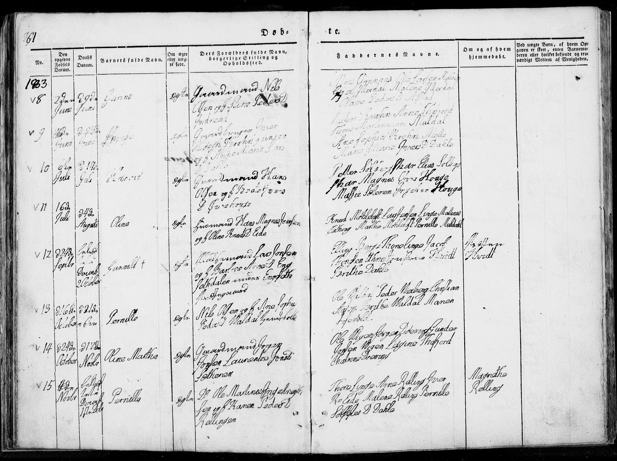 Ministerialprotokoller, klokkerbøker og fødselsregistre - Møre og Romsdal, AV/SAT-A-1454/519/L0247: Parish register (official) no. 519A06, 1827-1846, p. 81