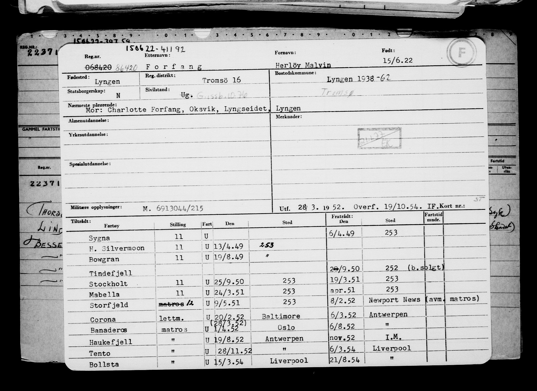 Direktoratet for sjømenn, AV/RA-S-3545/G/Gb/L0207: Hovedkort, 1922, p. 533