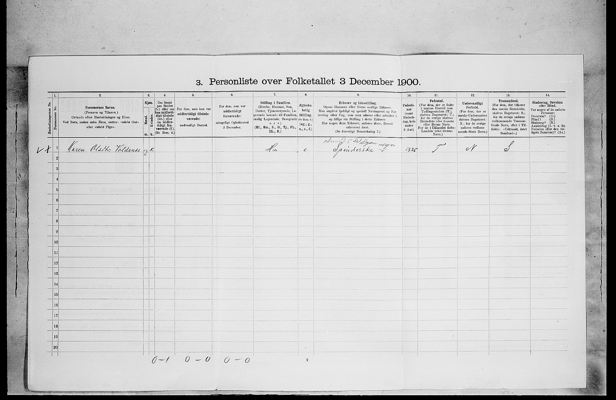 SAH, 1900 census for Grue, 1900, p. 1510
