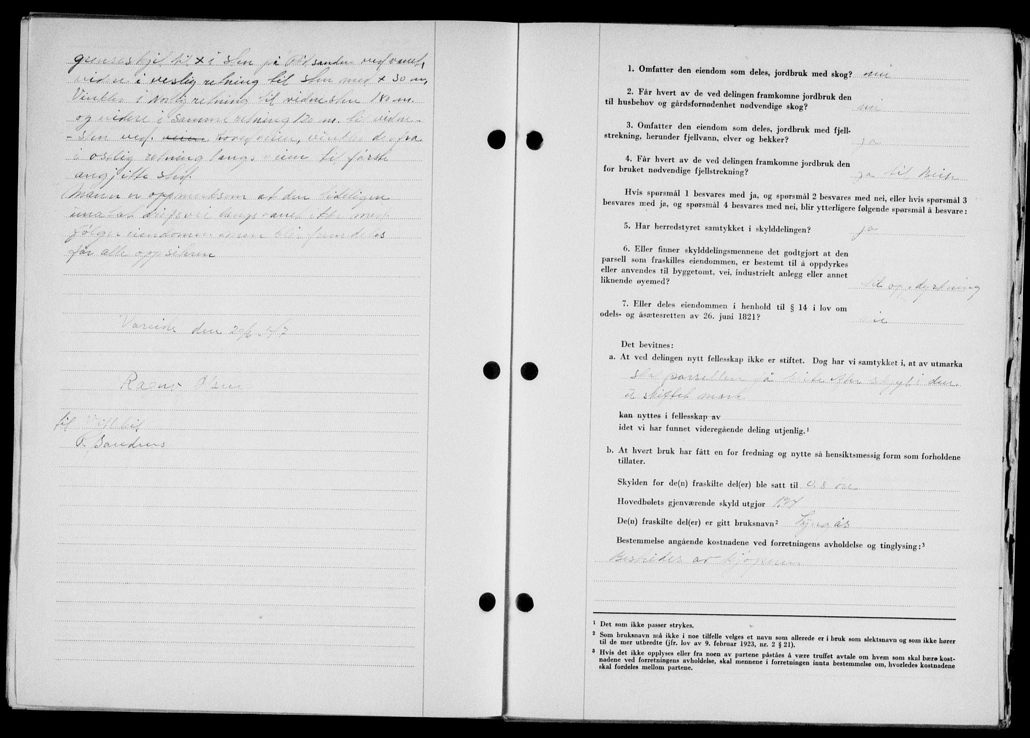 Lofoten sorenskriveri, SAT/A-0017/1/2/2C/L0017a: Mortgage book no. 17a, 1947-1948, Diary no: : 2188/1947