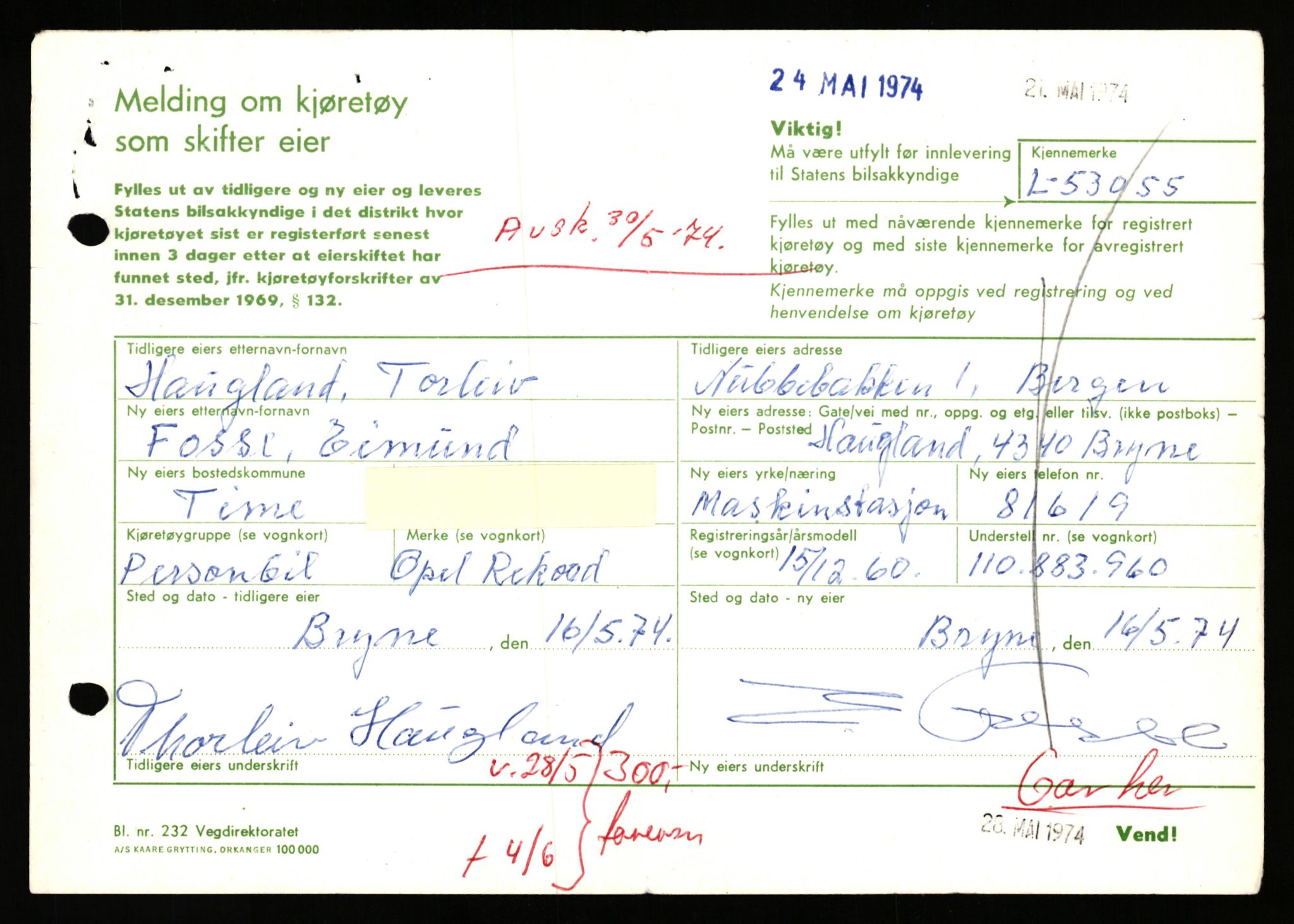 Stavanger trafikkstasjon, AV/SAST-A-101942/0/F/L0053: L-52900 - L-54199, 1930-1971, p. 441