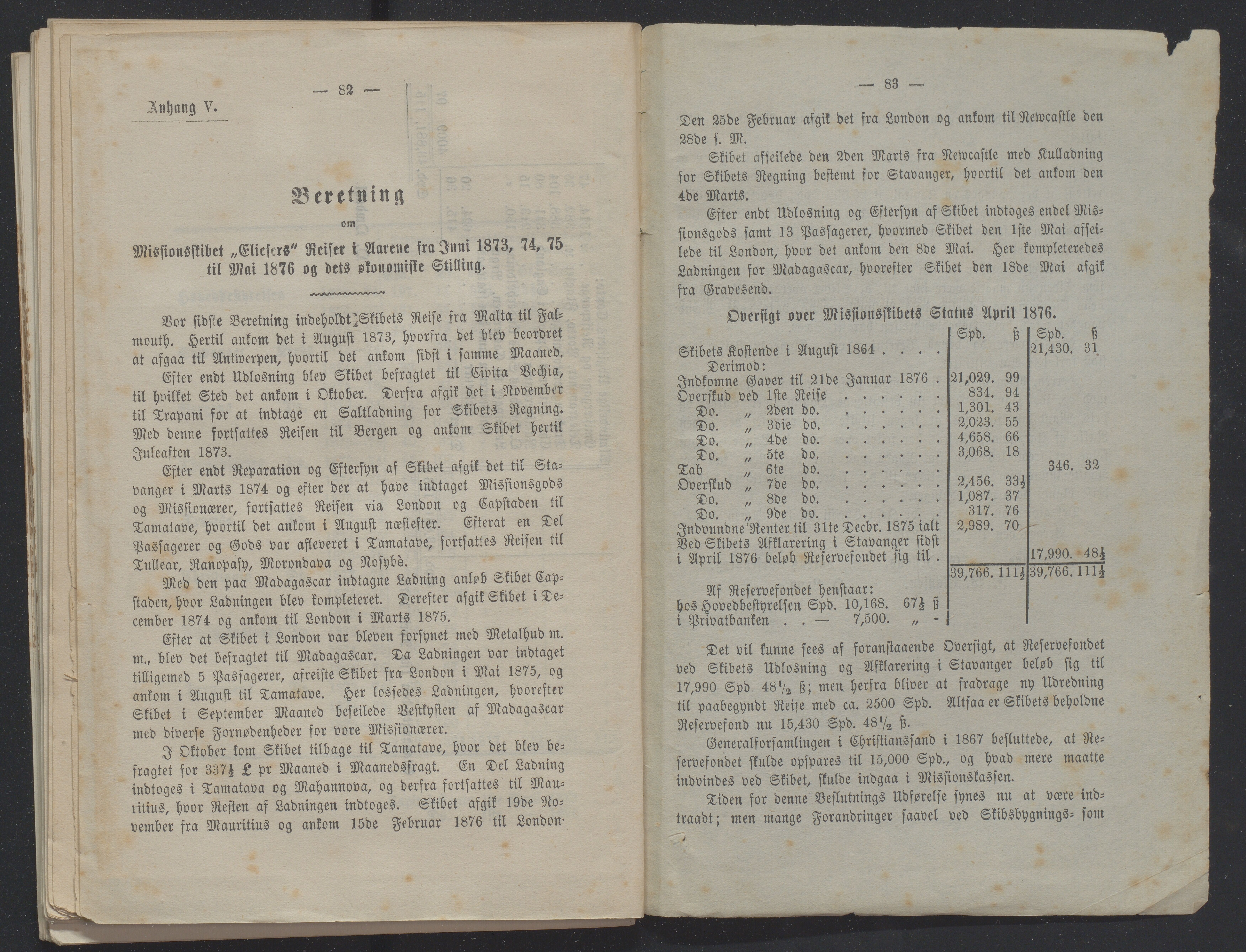 Det Norske Misjonsselskap - hovedadministrasjonen, VID/MA-A-1045/D/Db/Dba/L0338/0004: Beretninger, Bøker, Skrifter o.l   / Årsberetninger 34, 1876, p. 82-83