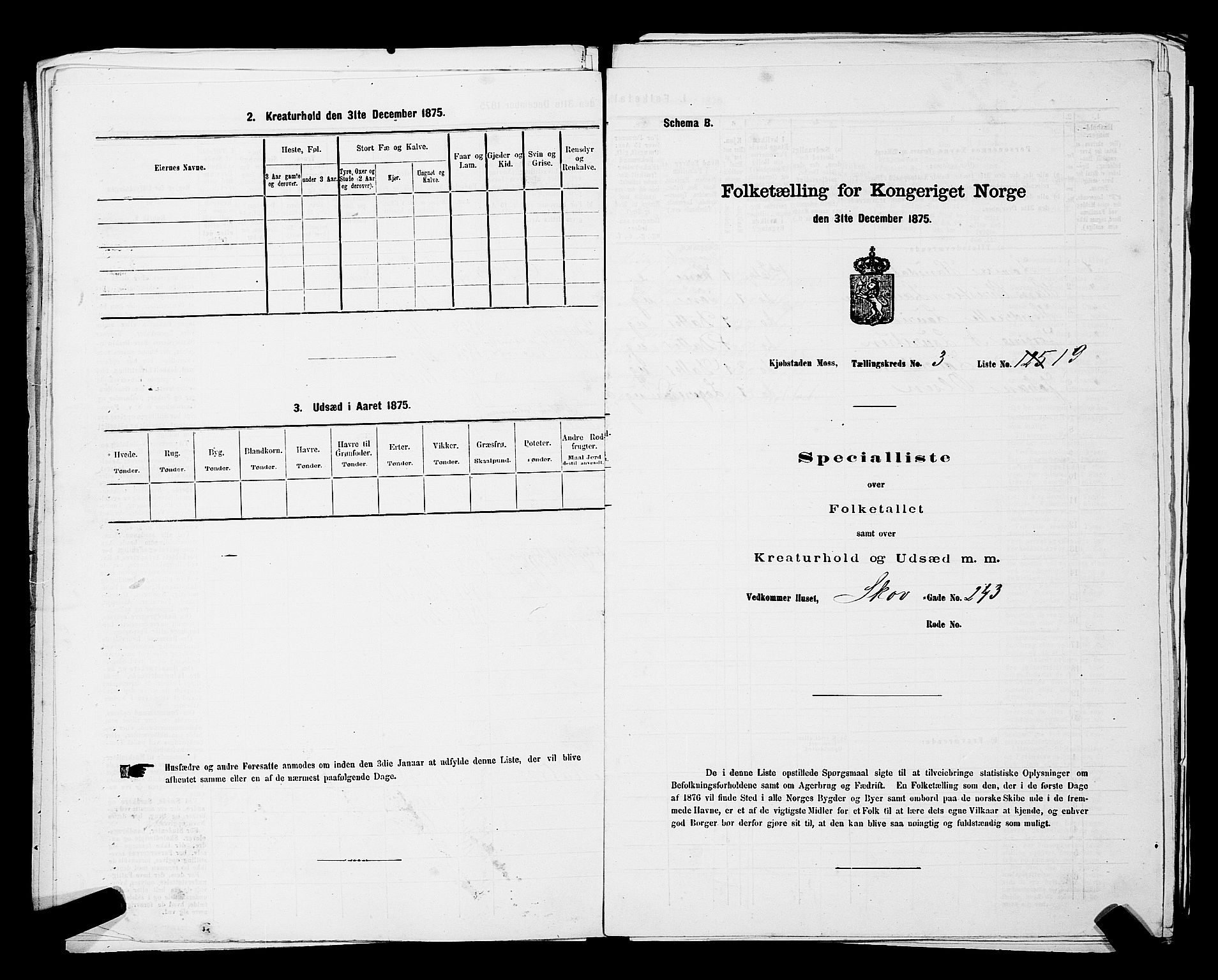 RA, 1875 census for 0104B Moss/Moss, 1875, p. 528