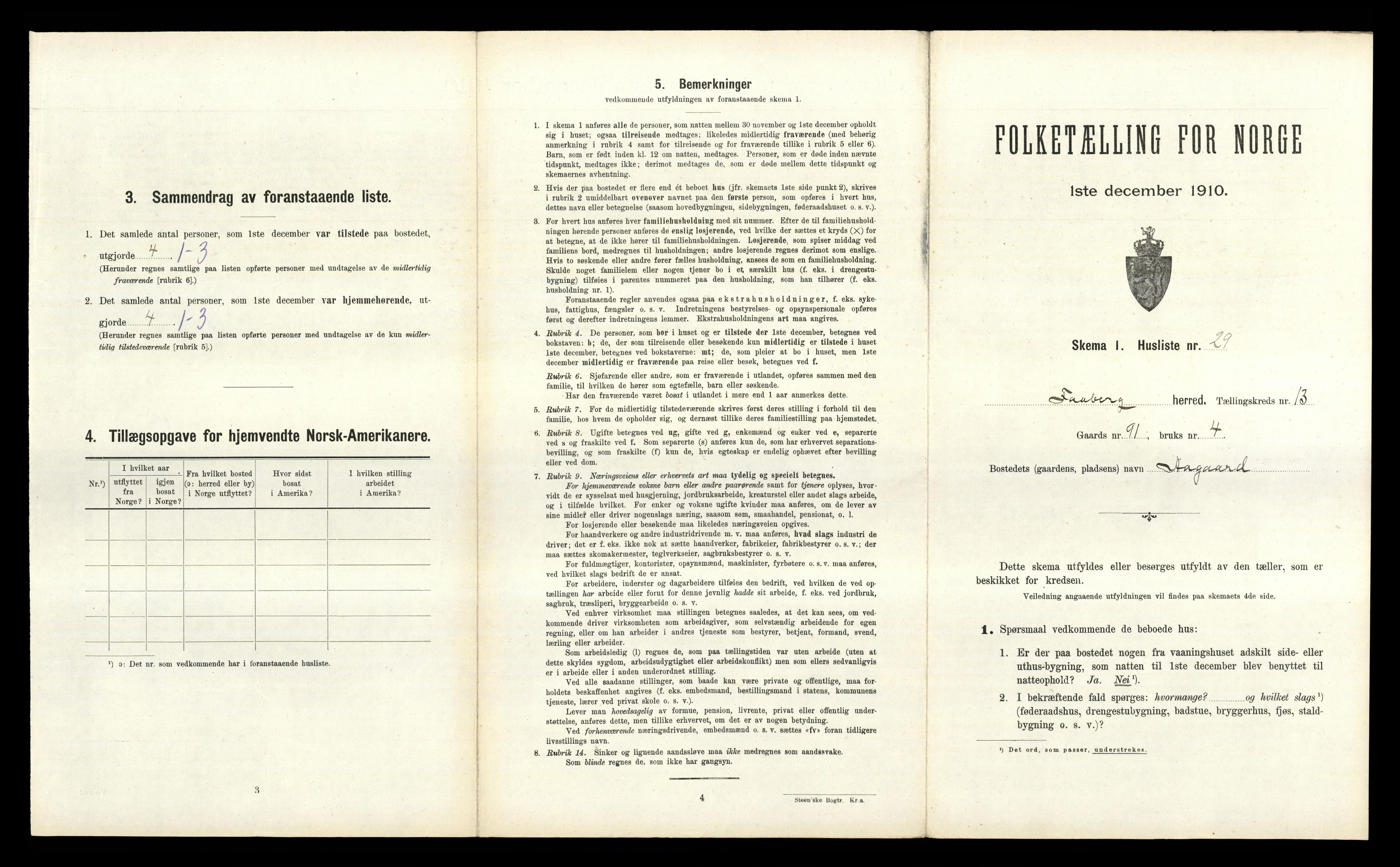 RA, 1910 census for Fåberg, 1910, p. 1572