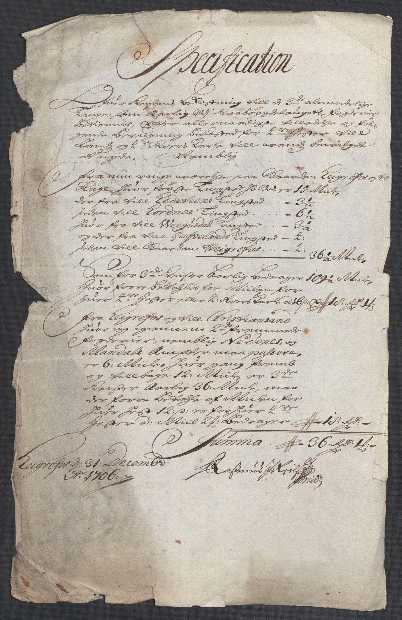 Rentekammeret inntil 1814, Reviderte regnskaper, Fogderegnskap, AV/RA-EA-4092/R40/L2448: Fogderegnskap Råbyggelag, 1706-1708, p. 169