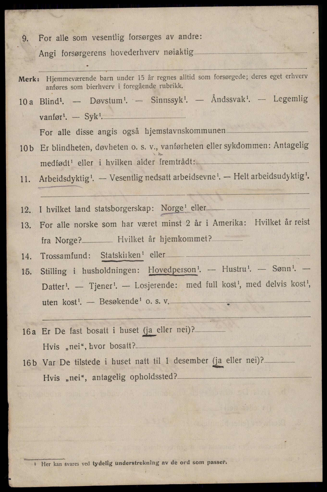 SAST, 1920 census for Kopervik, 1920, p. 4847