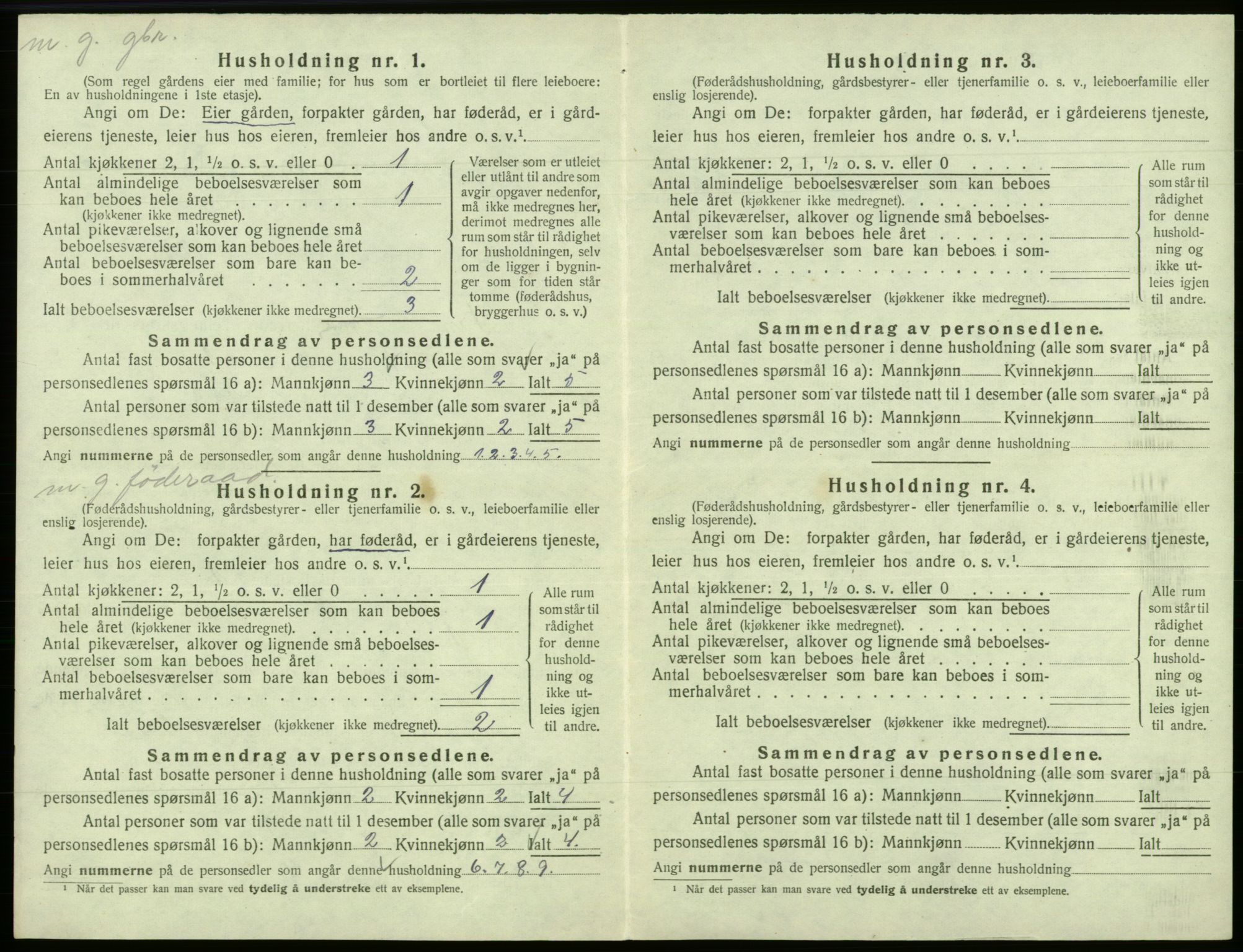 SAB, 1920 census for Fana, 1920, p. 2746