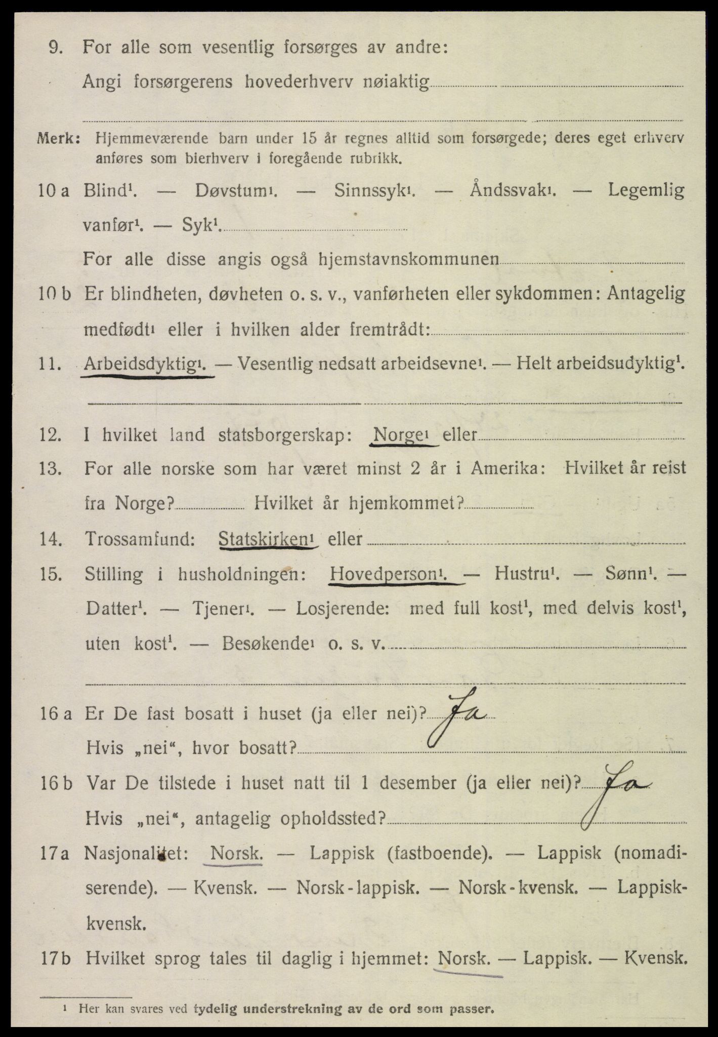 SAT, 1920 census for Skatval, 1920, p. 3506