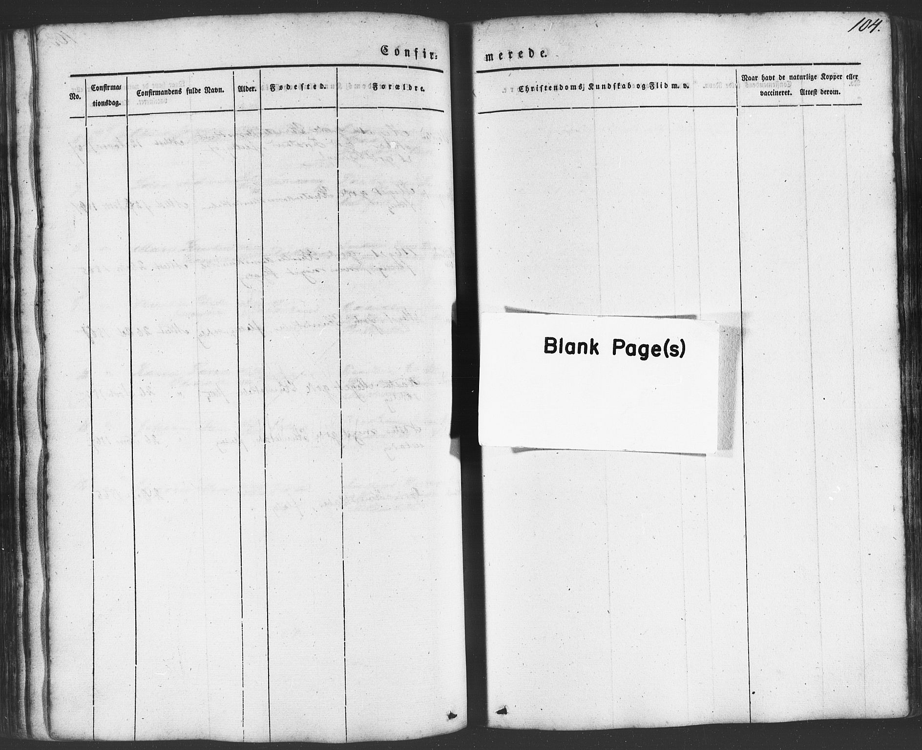 Ministerialprotokoller, klokkerbøker og fødselsregistre - Nordland, SAT/A-1459/807/L0121: Parish register (official) no. 807A04, 1846-1879, p. 104