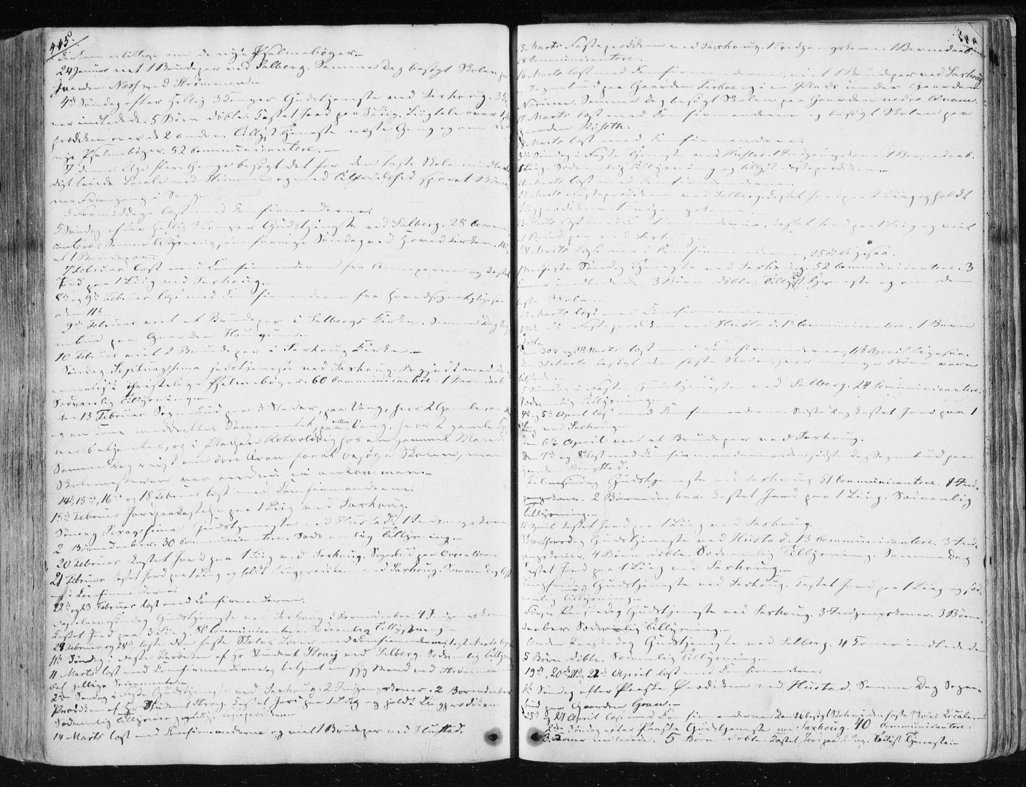 Ministerialprotokoller, klokkerbøker og fødselsregistre - Nord-Trøndelag, SAT/A-1458/730/L0280: Parish register (official) no. 730A07 /1, 1840-1854, p. 445
