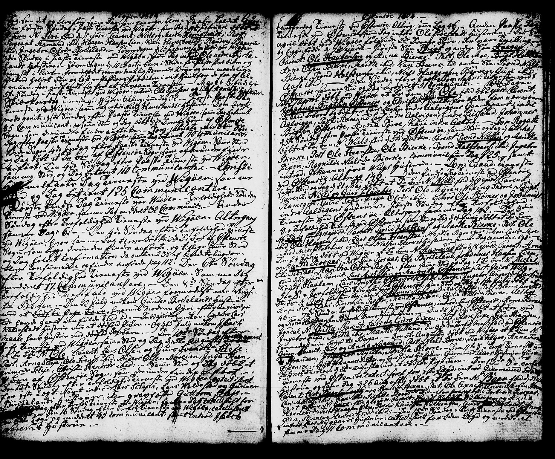 Kvam sokneprestembete, AV/SAB-A-76201/H/Haa: Parish register (official) no. A 5, 1796-1832, p. 28