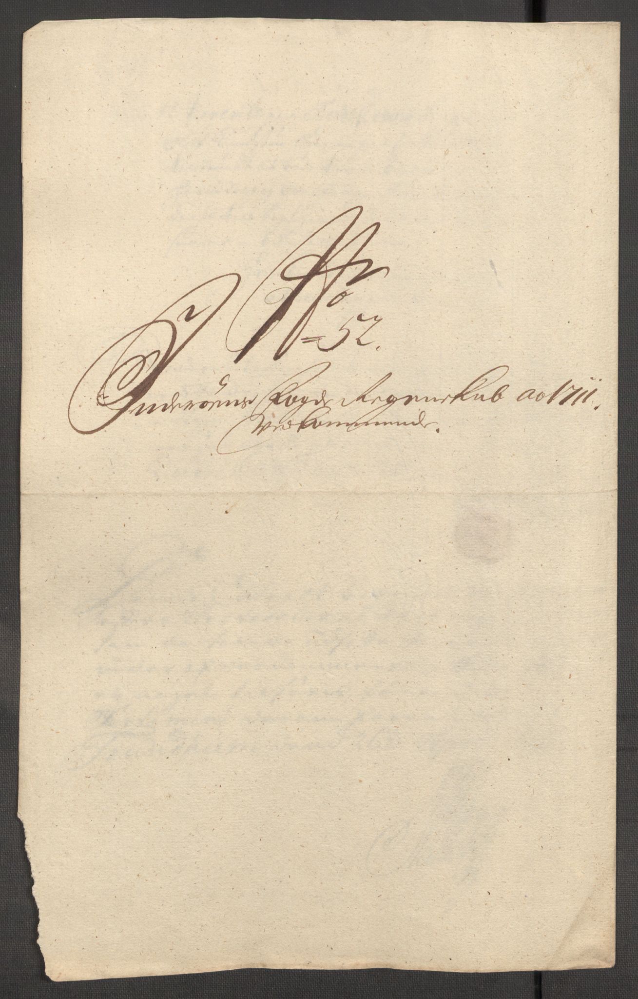 Rentekammeret inntil 1814, Reviderte regnskaper, Fogderegnskap, RA/EA-4092/R63/L4319: Fogderegnskap Inderøy, 1711, p. 191