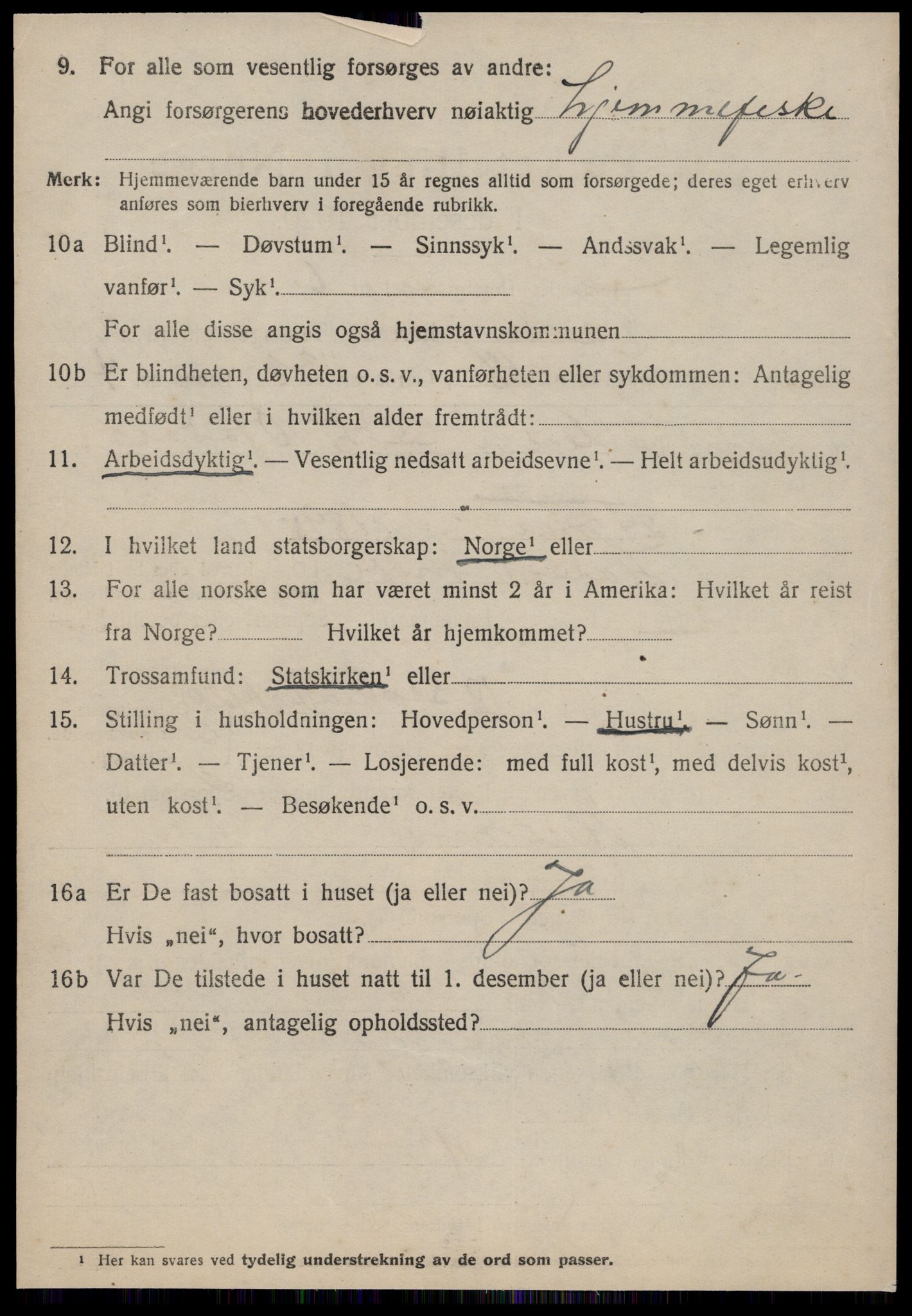 SAT, 1920 census for Halsa, 1920, p. 1101