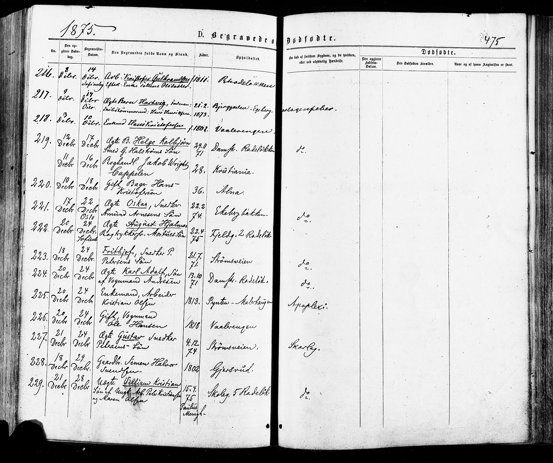 Østre Aker prestekontor Kirkebøker, AV/SAO-A-10840/F/Fa/L0004: Parish register (official) no. I 4, 1876-1889, p. 475