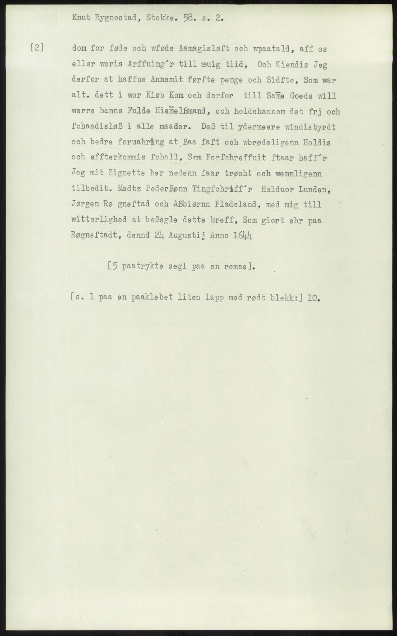 Samlinger til kildeutgivelse, Diplomavskriftsamlingen, AV/RA-EA-4053/H/Ha, p. 1612