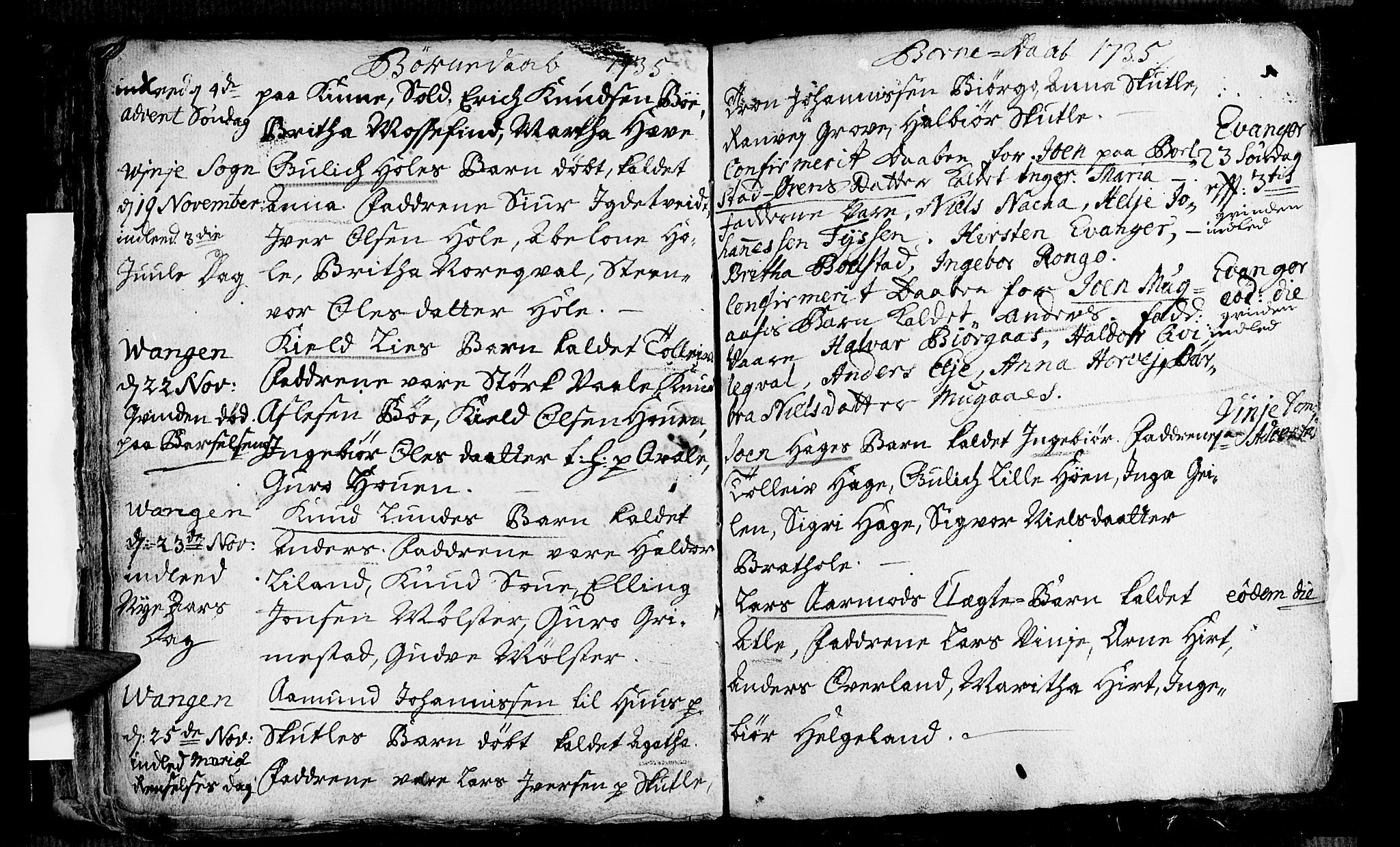 Voss sokneprestembete, AV/SAB-A-79001/H/Haa: Parish register (official) no. A 4, 1732-1736, p. 67