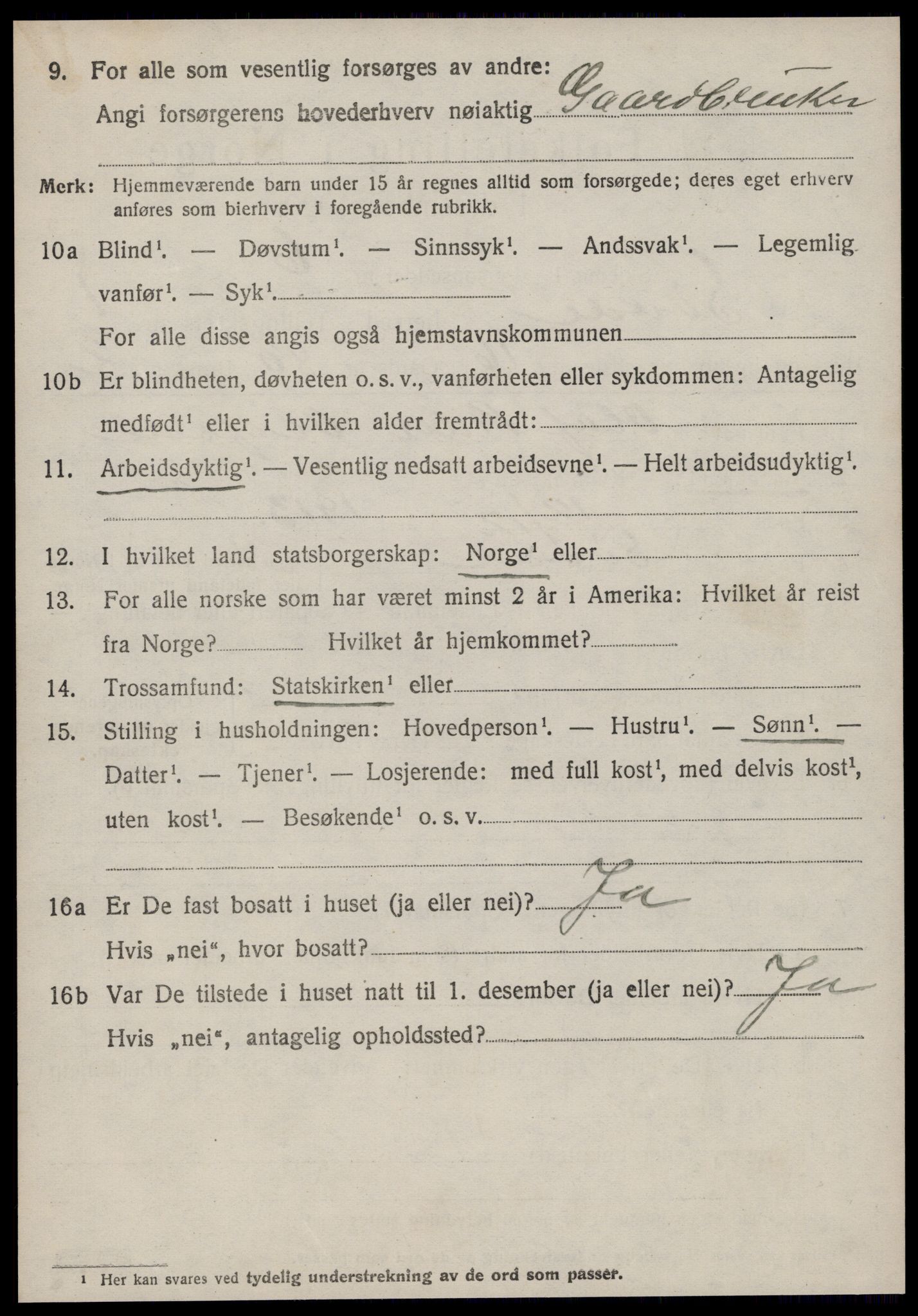 SAT, 1920 census for Syvde, 1920, p. 609