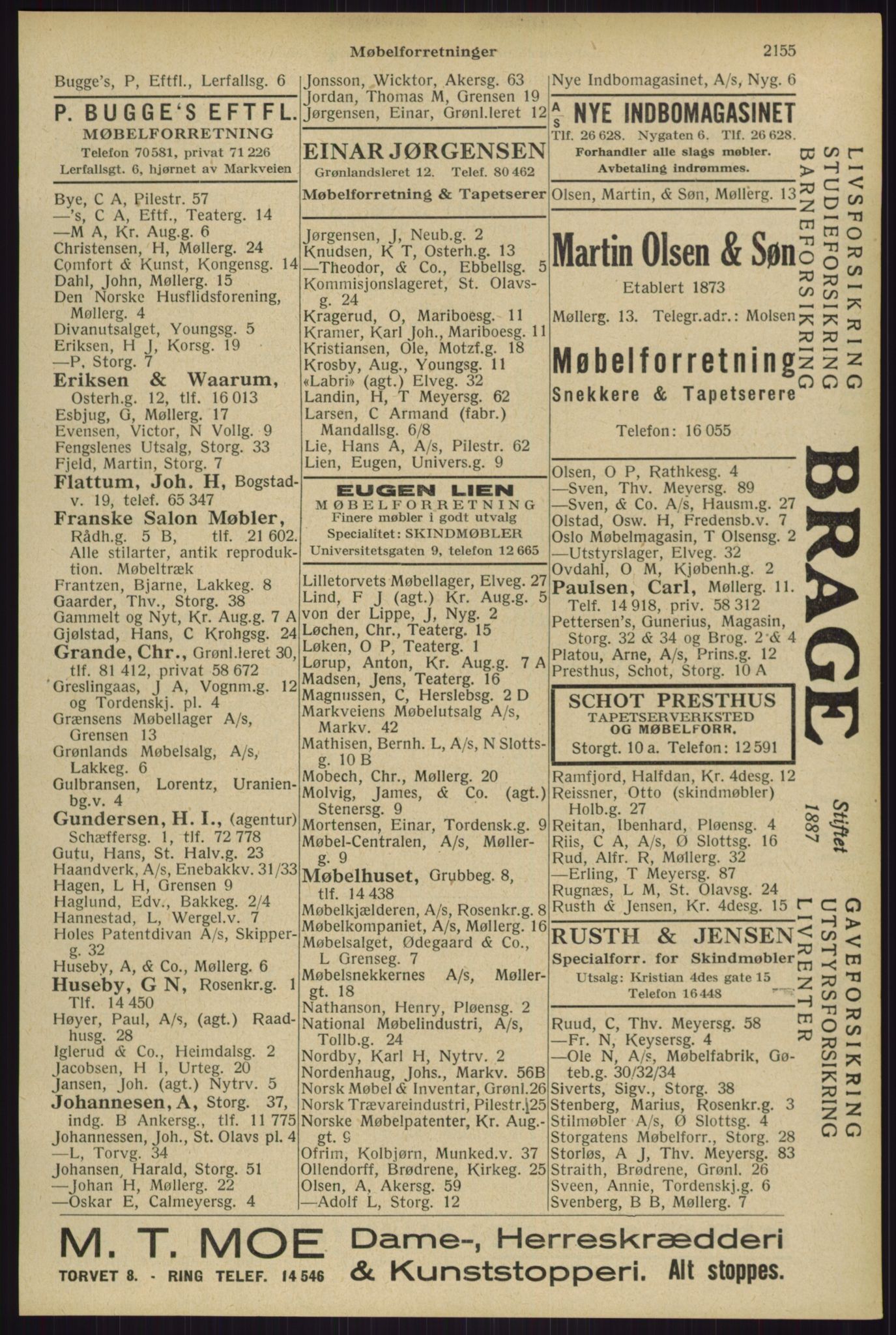 Kristiania/Oslo adressebok, PUBL/-, 1929, p. 2155
