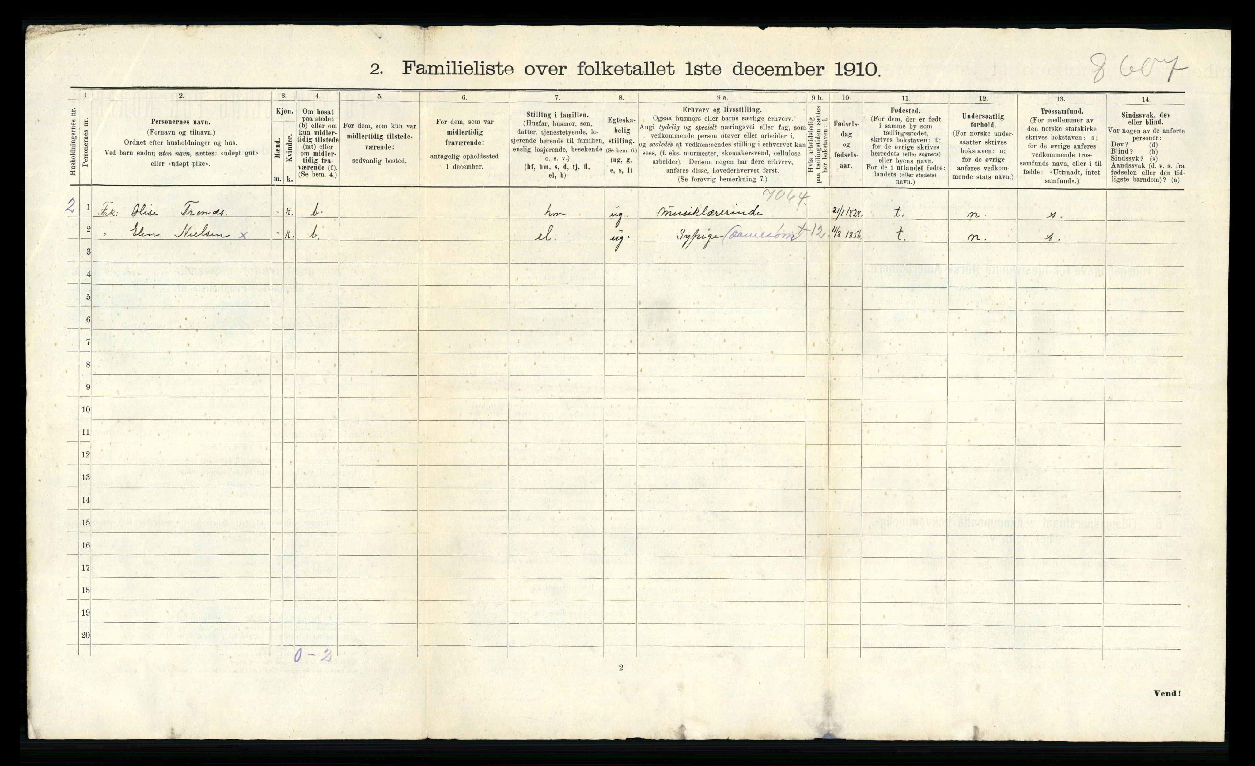 RA, 1910 census for Kristiansund, 1910, p. 972