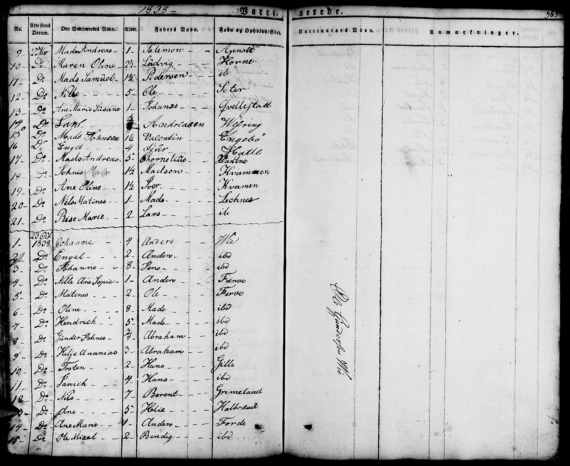 Førde sokneprestembete, AV/SAB-A-79901/H/Haa/Haaa/L0006: Parish register (official) no. A 6, 1821-1842, p. 565