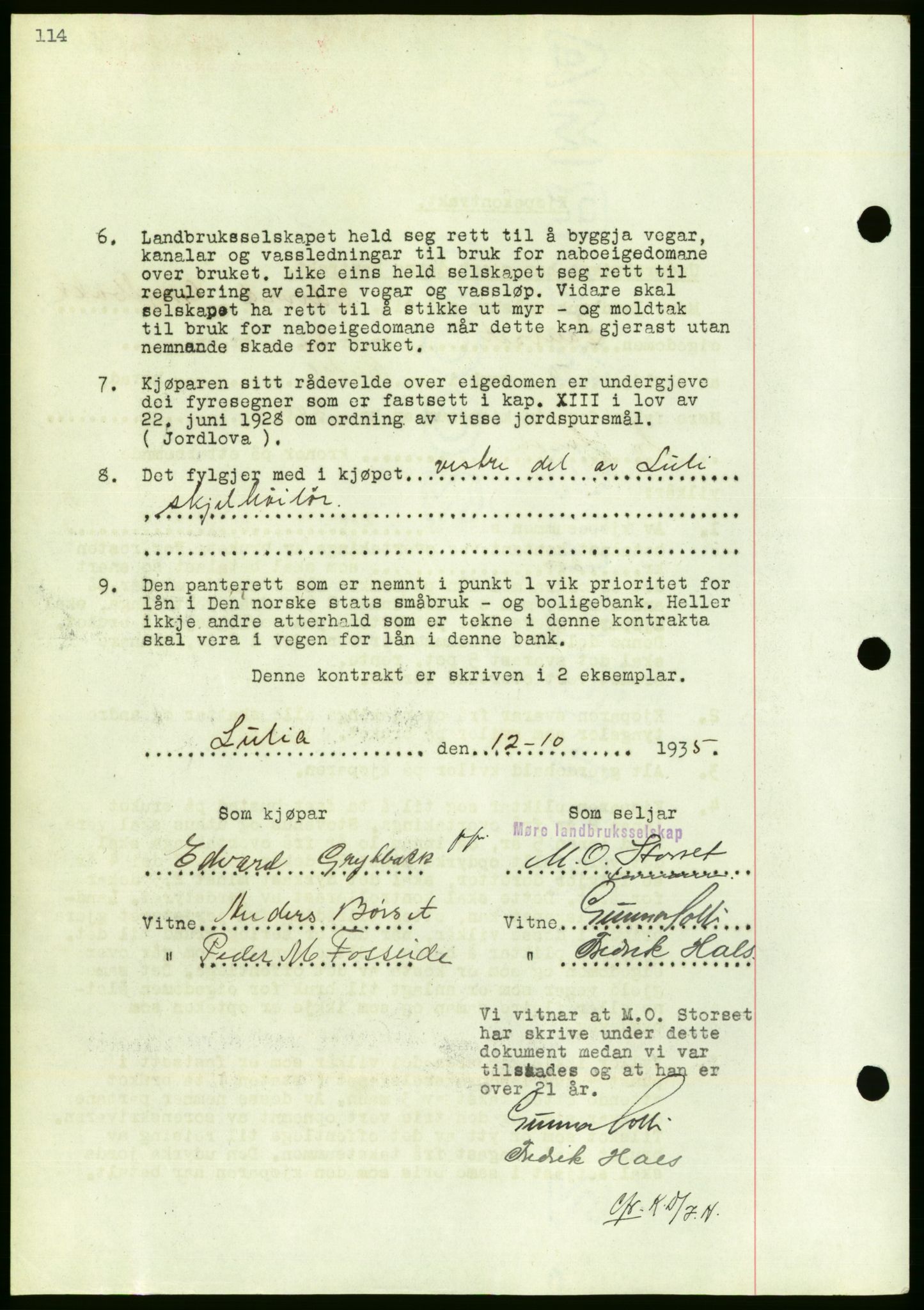 Nordmøre sorenskriveri, AV/SAT-A-4132/1/2/2Ca/L0091: Mortgage book no. B81, 1937-1937, Diary no: : 764/1937