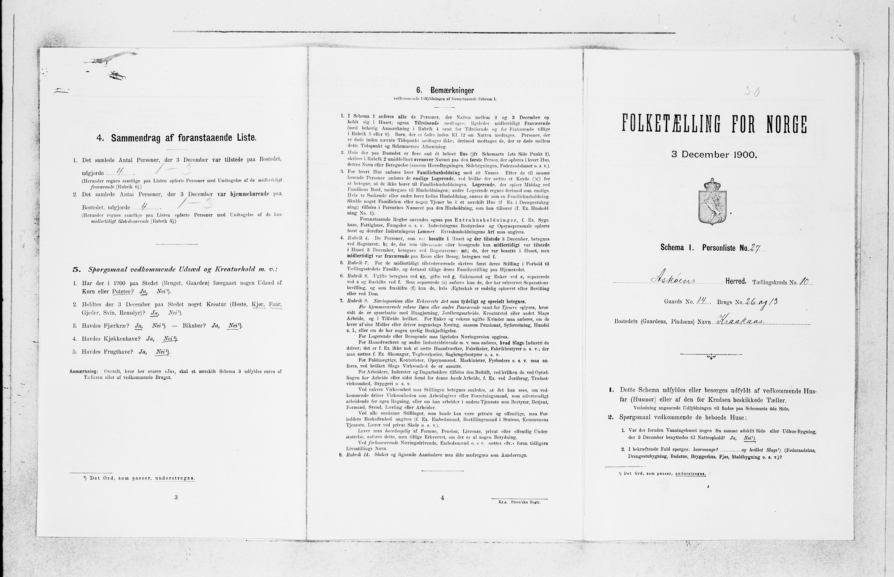 SAB, 1900 census for Askøy, 1900, p. 1355