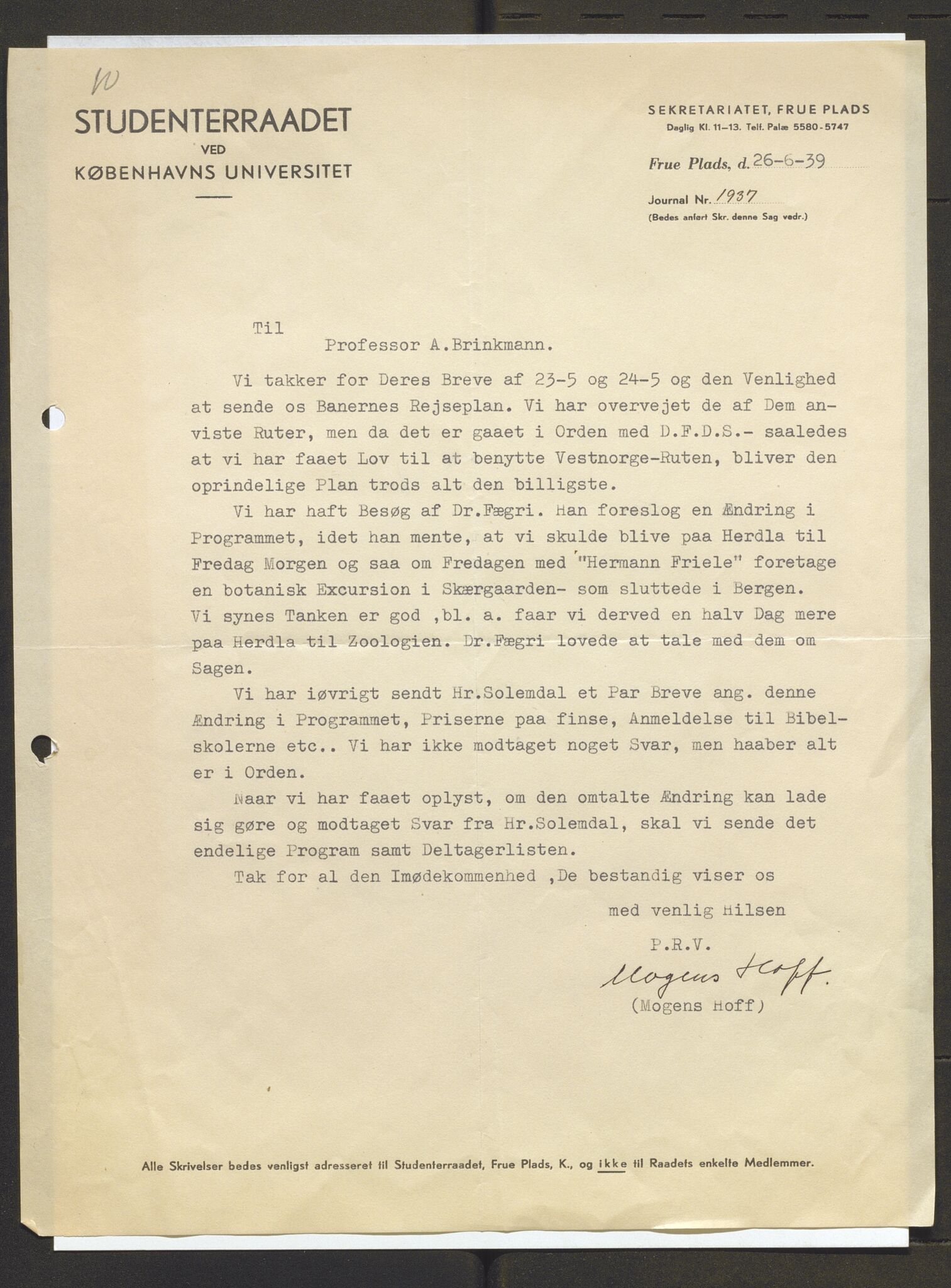 Bergens Museum, AV/SAB-A-17301/13/D/L0002: Korrespondanse , 1928-1940, p. 529