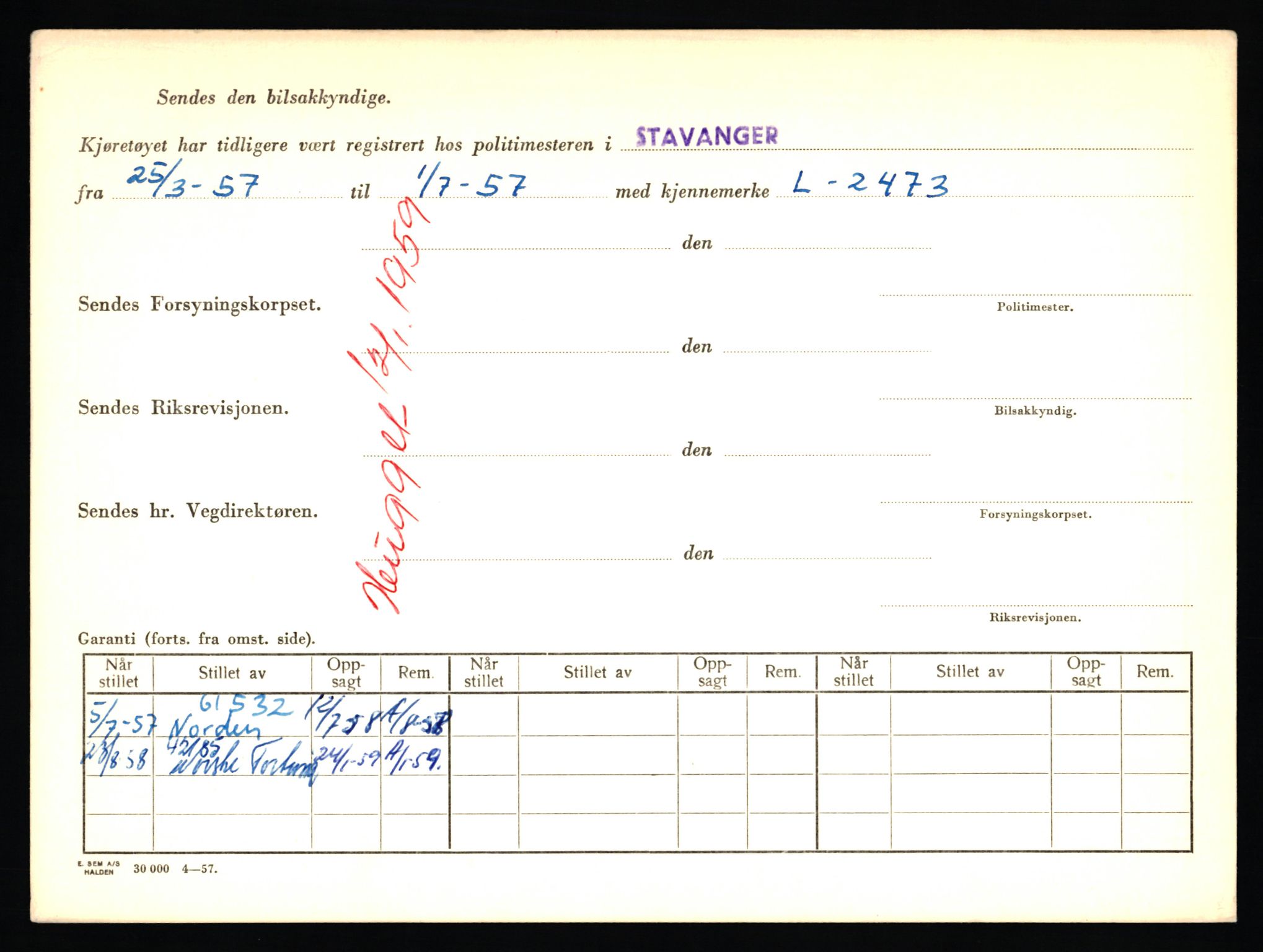 Stavanger trafikkstasjon, SAST/A-101942/0/F/L0018: L-10000 - L-10499, 1930-1971, p. 1482