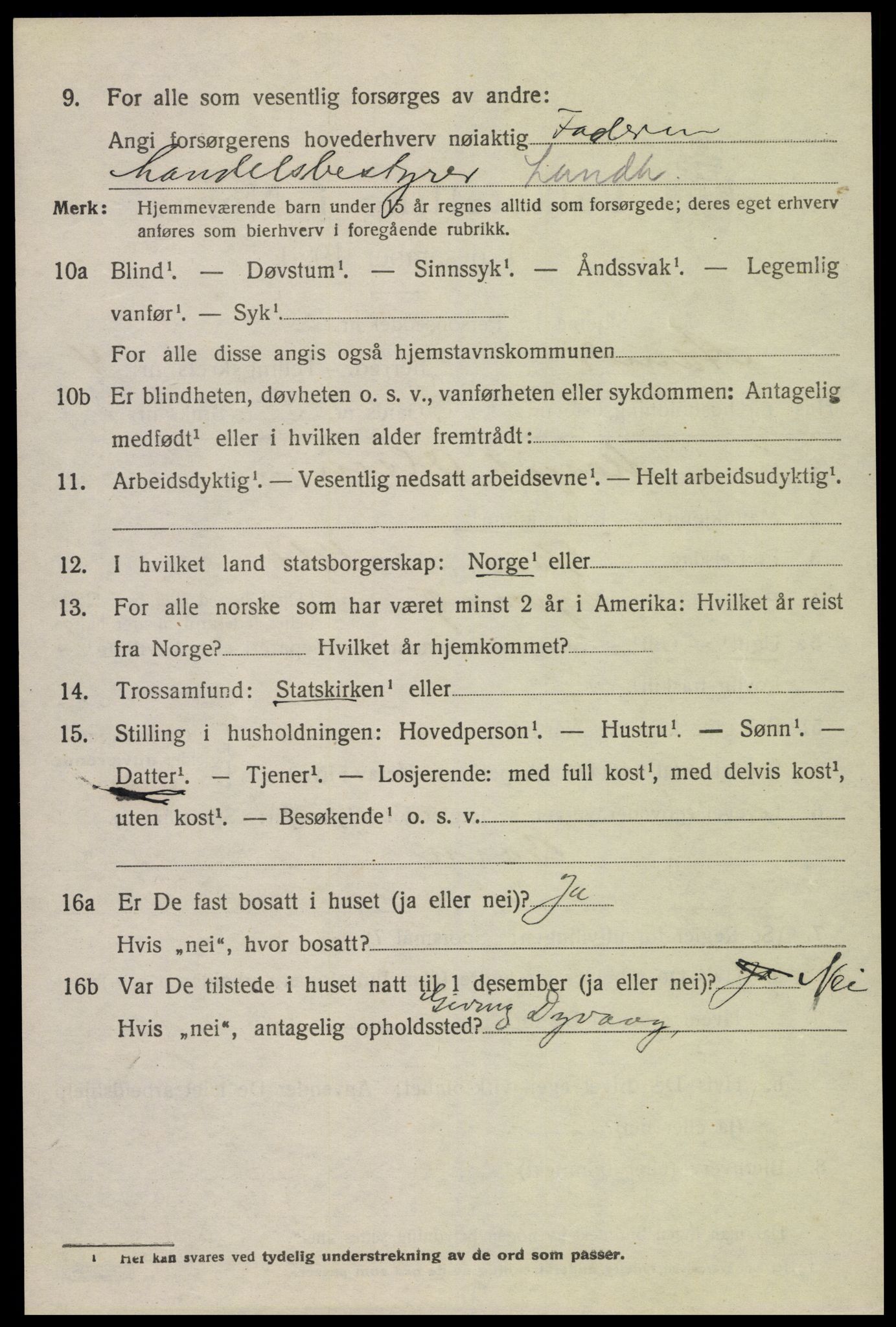 SAK, 1920 census for Åmli, 1920, p. 1948
