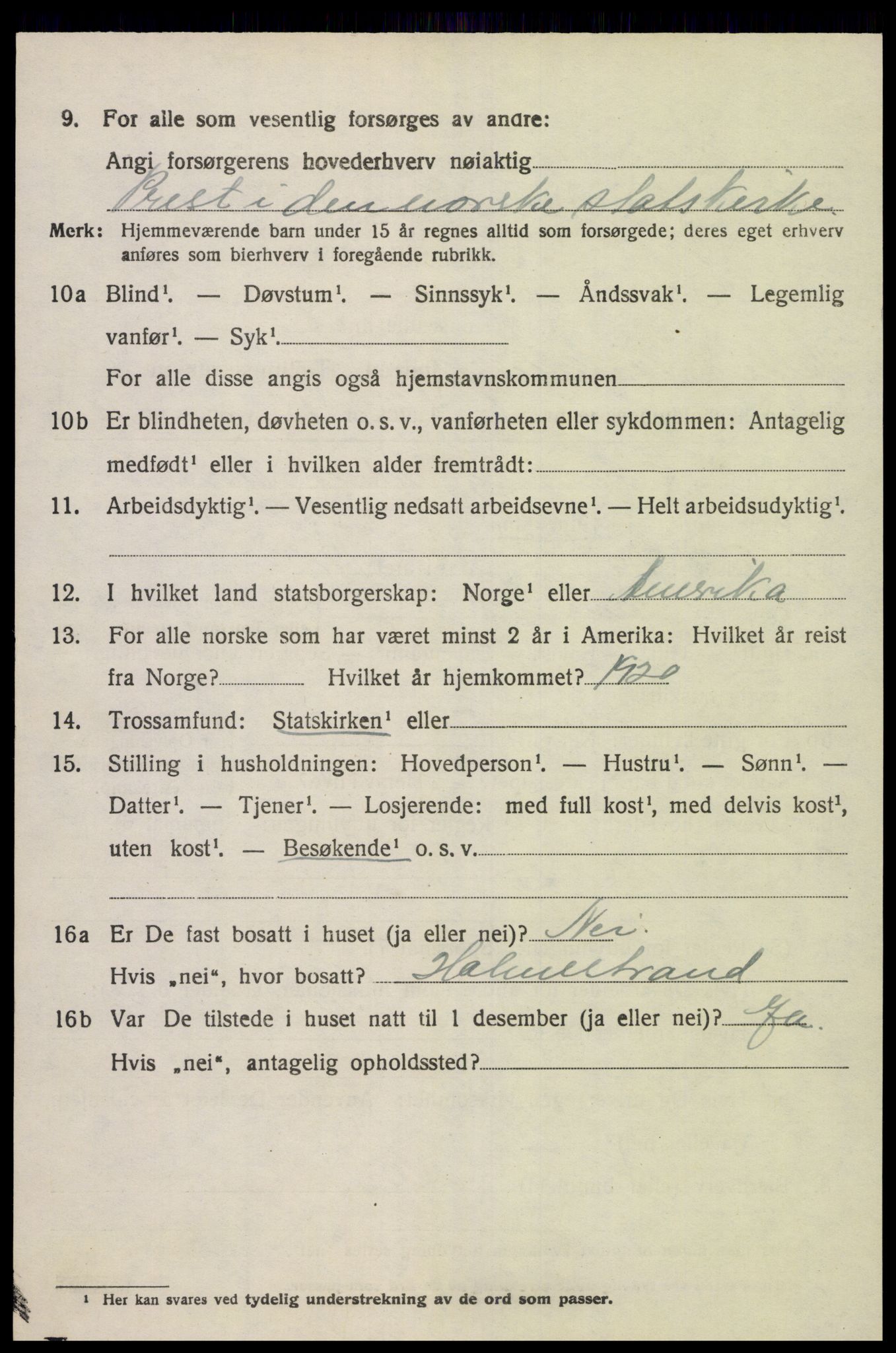 SAK, 1920 census for Halse og Harkmark, 1920, p. 7252