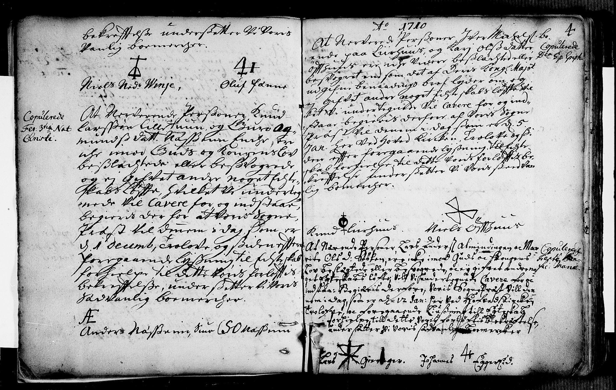 Voss sokneprestembete, AV/SAB-A-79001/H/Haa: Parish register (official) no. A 2, 1709-1730, p. 4