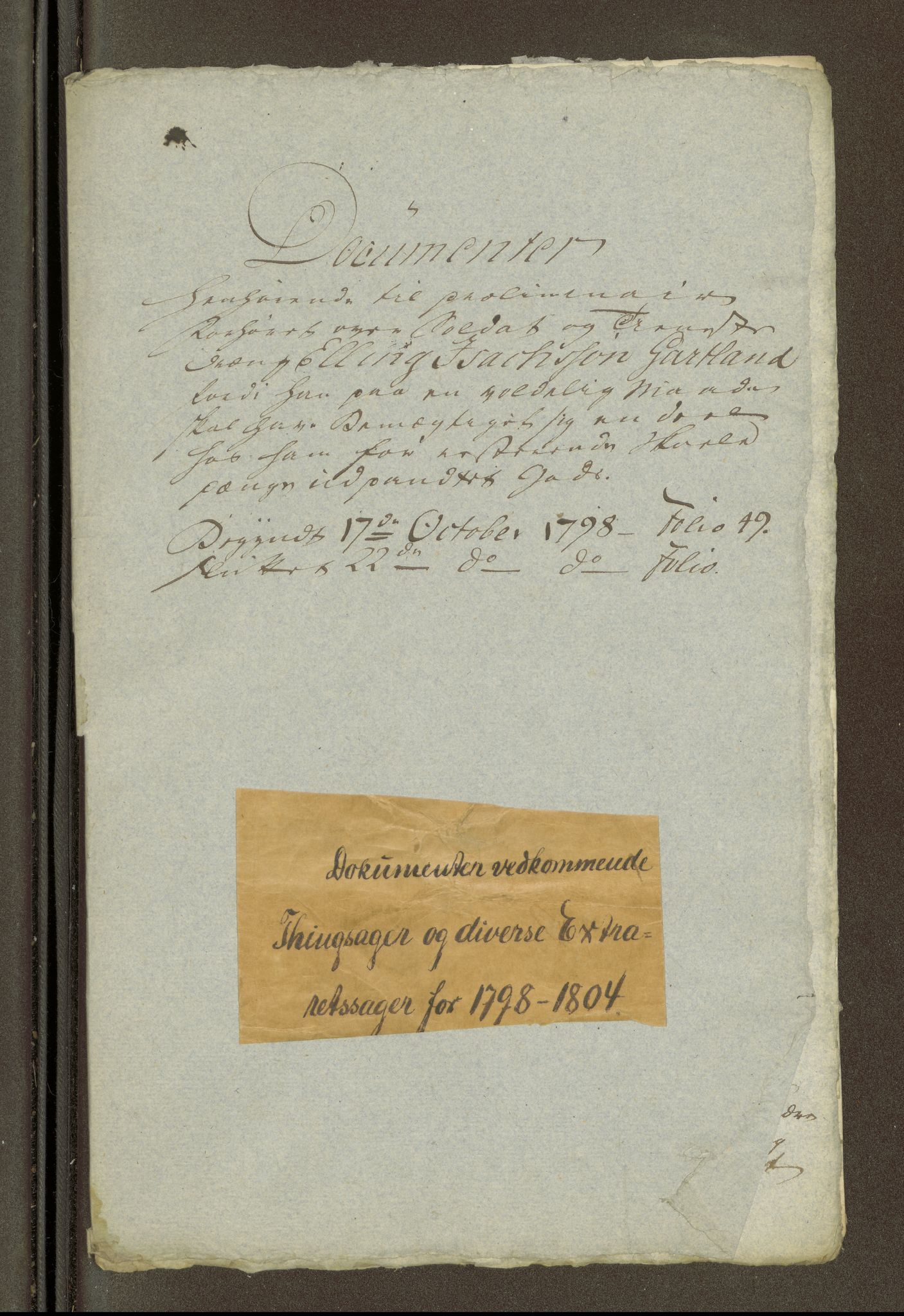 Namdal sorenskriveri, SAT/A-4133/1/1/1O/1Oa/L0007: Sivile og offentlige saker, 1798, p. 406