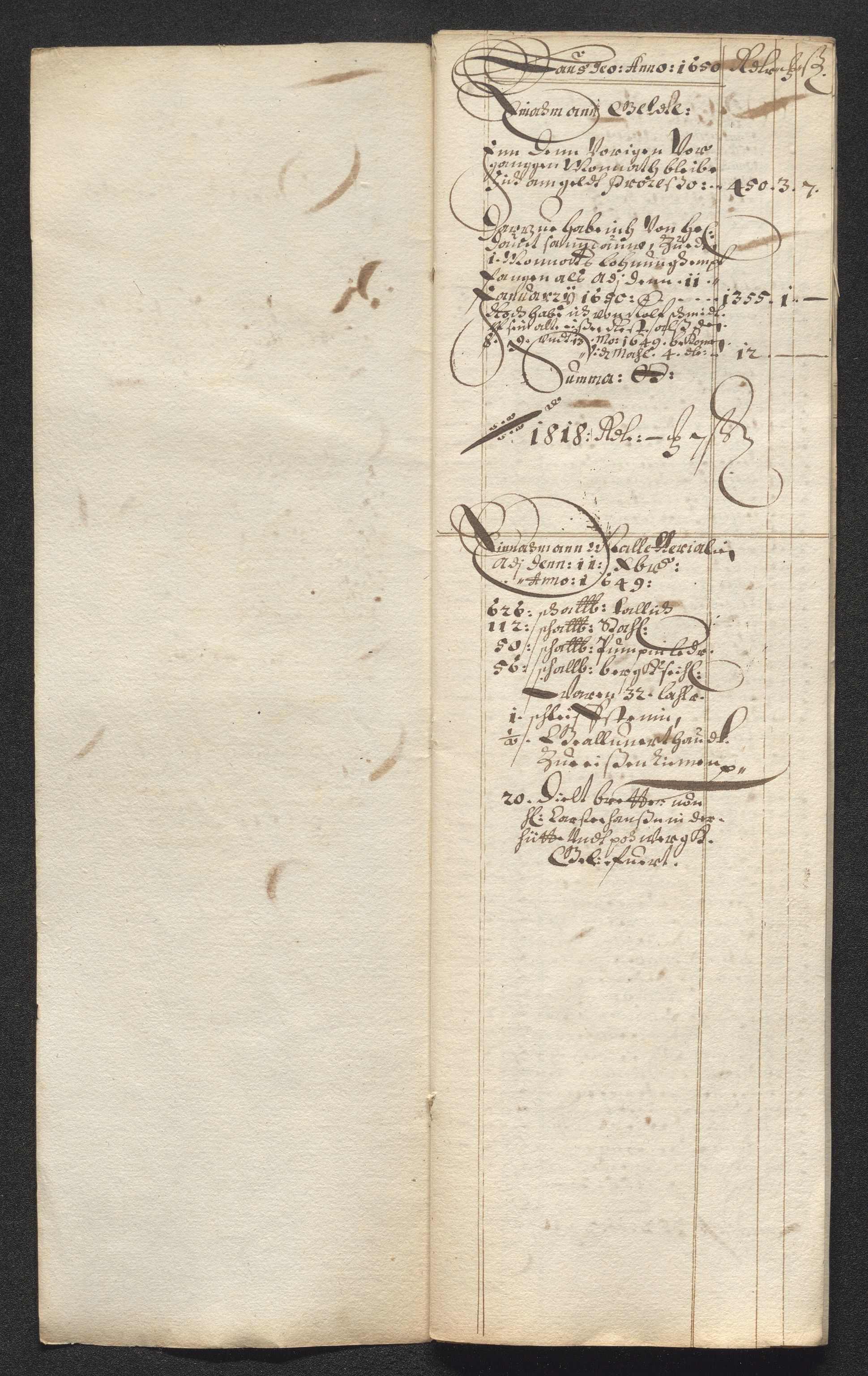 Kongsberg Sølvverk 1623-1816, AV/SAKO-EA-3135/001/D/Dc/Dcd/L0024: Utgiftsregnskap for gruver m.m. , 1650, p. 294