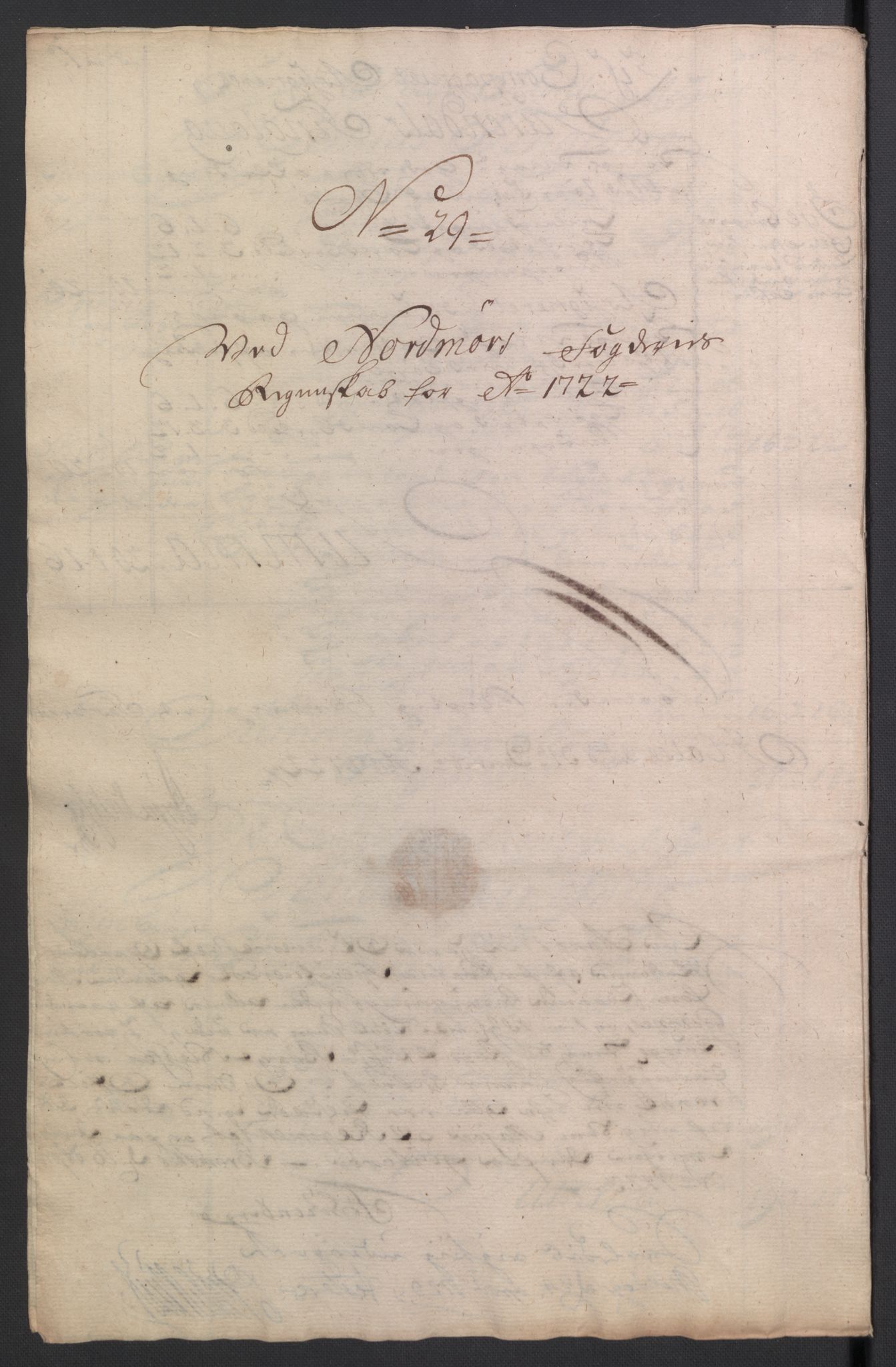 Rentekammeret inntil 1814, Reviderte regnskaper, Fogderegnskap, RA/EA-4092/R56/L3755: Fogderegnskap Nordmøre, 1722, p. 249