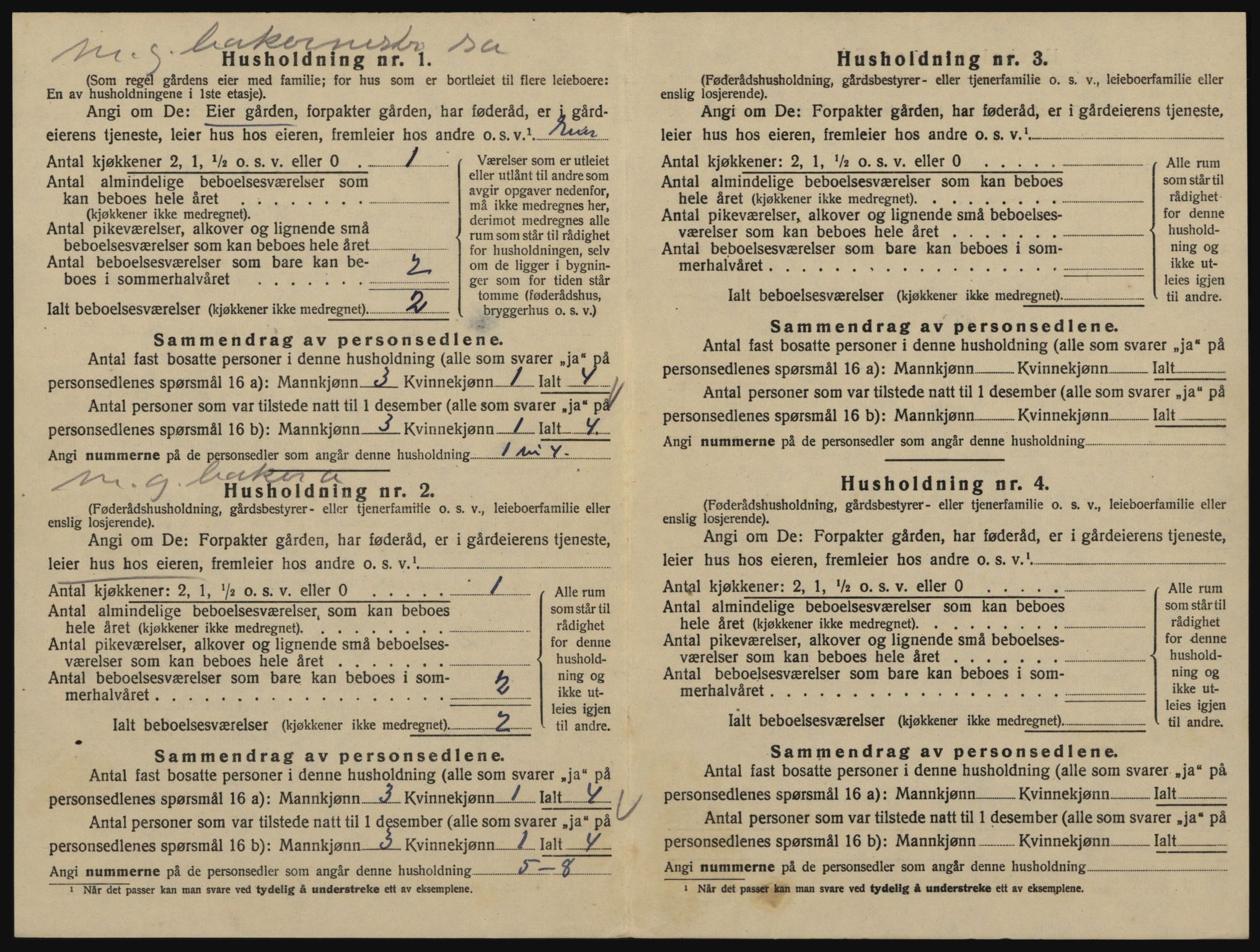 SAO, 1920 census for Glemmen, 1920, p. 2428