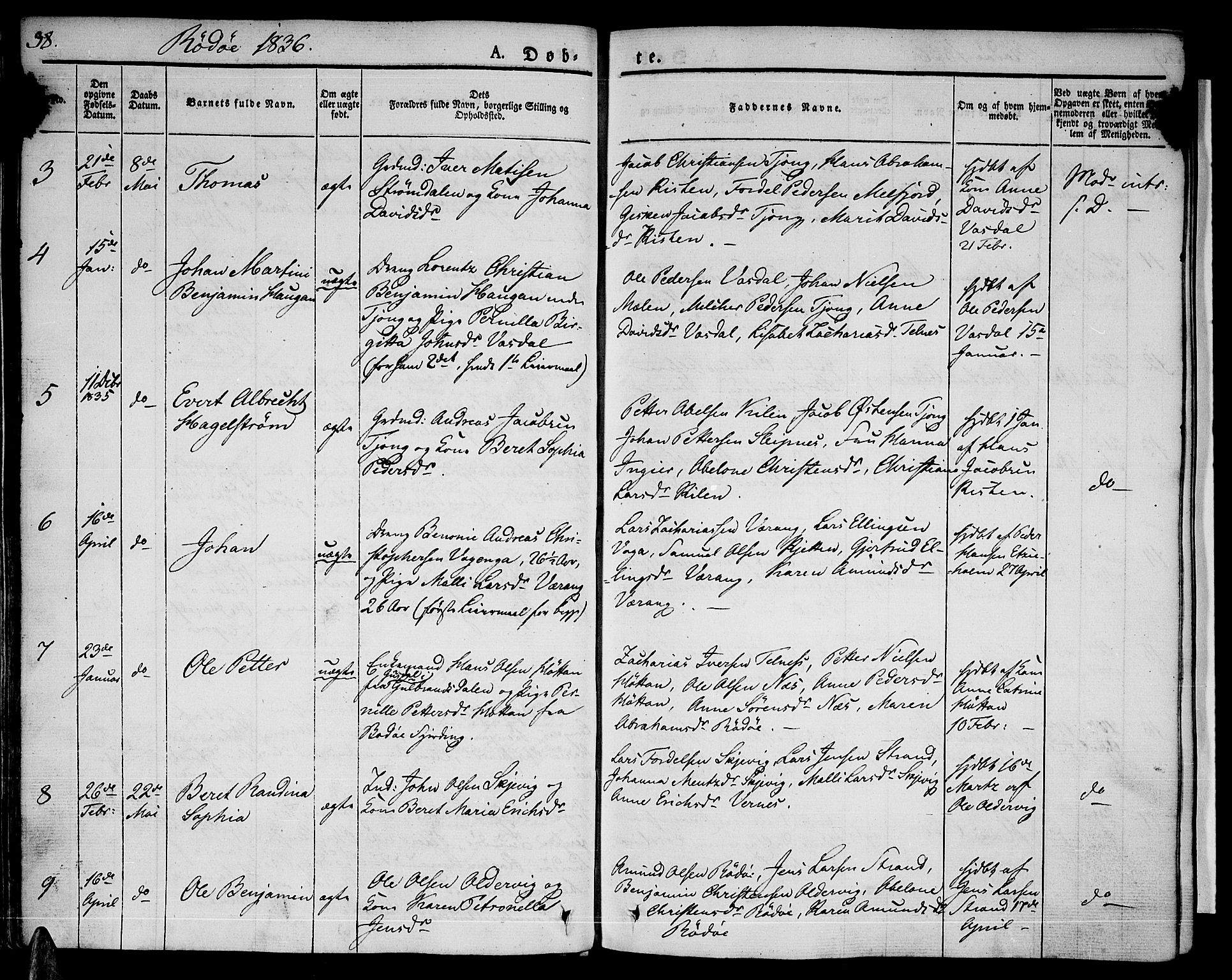 Ministerialprotokoller, klokkerbøker og fødselsregistre - Nordland, SAT/A-1459/841/L0598: Parish register (official) no. 841A06 /1, 1825-1844, p. 38