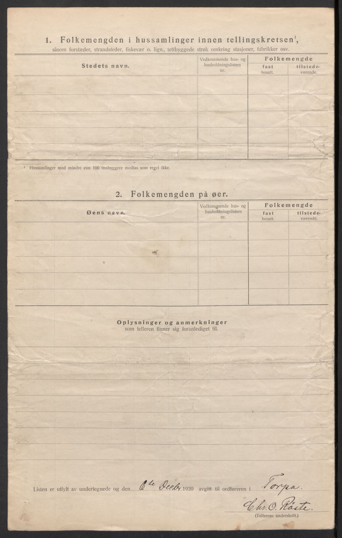 SAH, 1920 census for Torpa, 1920, p. 26