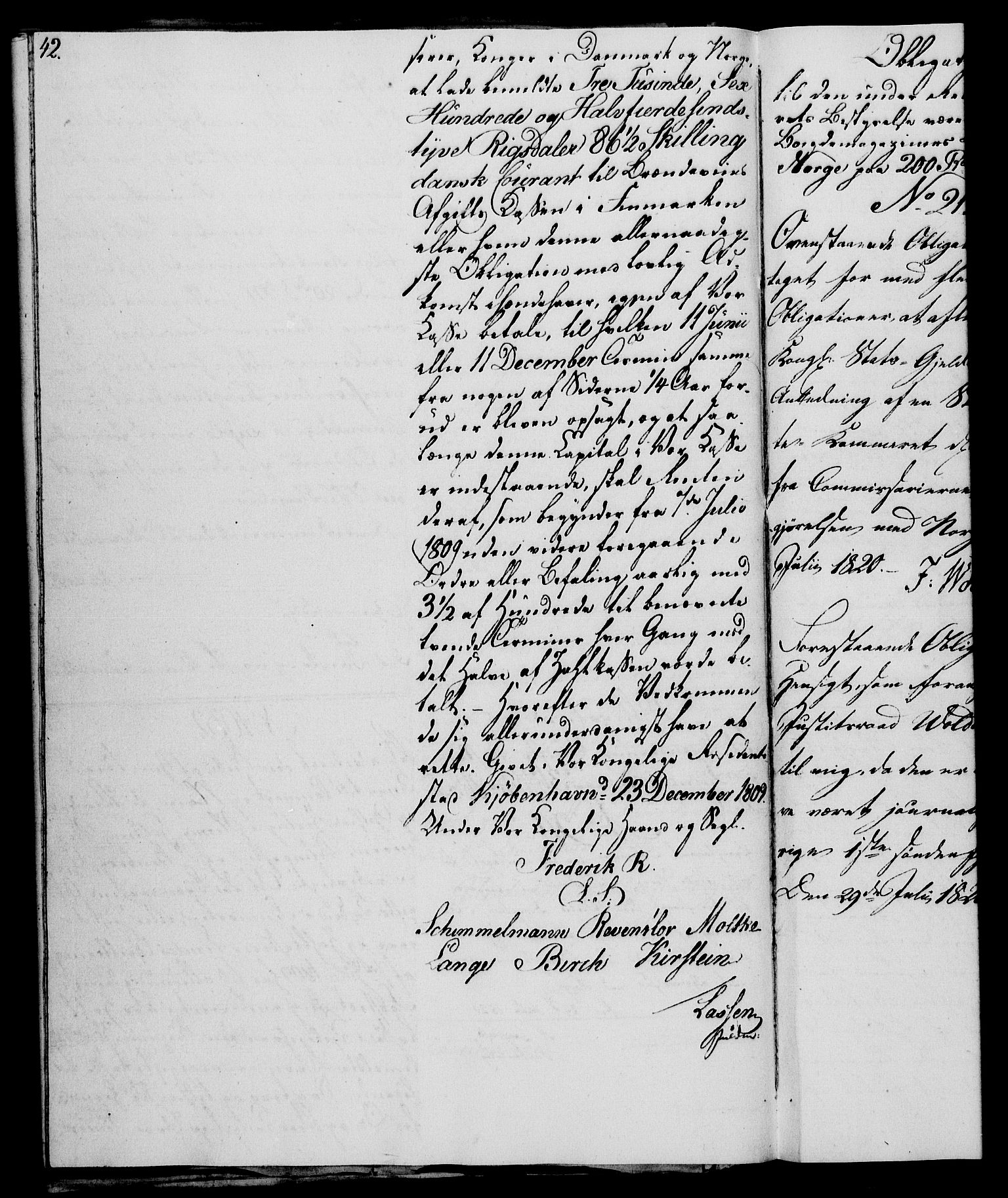Rentekammeret, Kammerkanselliet, RA/EA-3111/G/Gh/Ghc/L0001: Norsk-islandsk obligasjonsprotokoll (merket RK 53.38), 1780-1812, p. 42