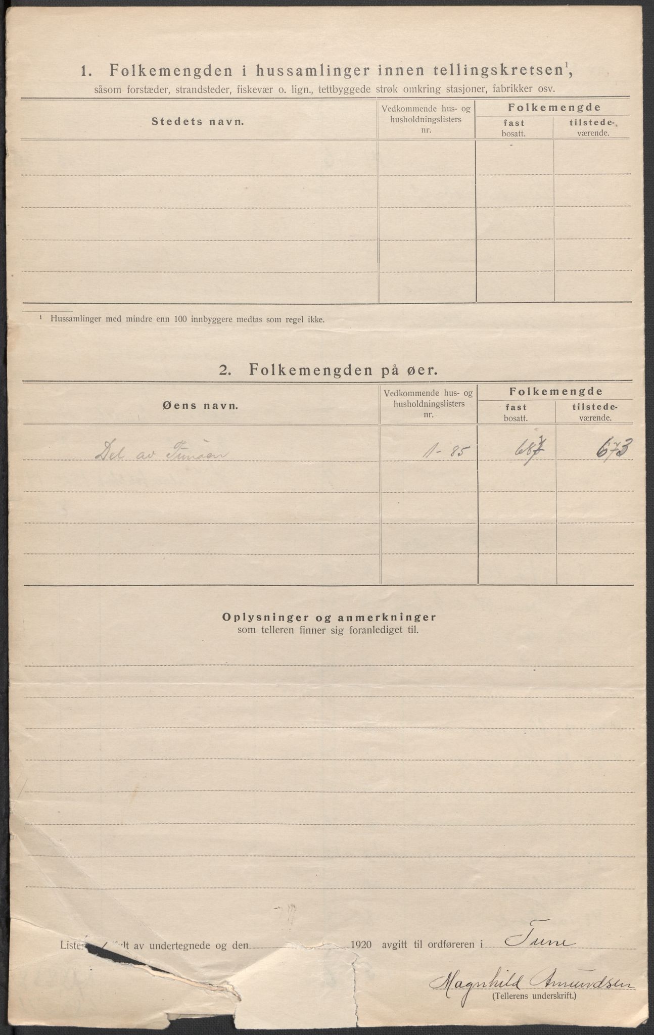 SAO, 1920 census for Tune, 1920, p. 14