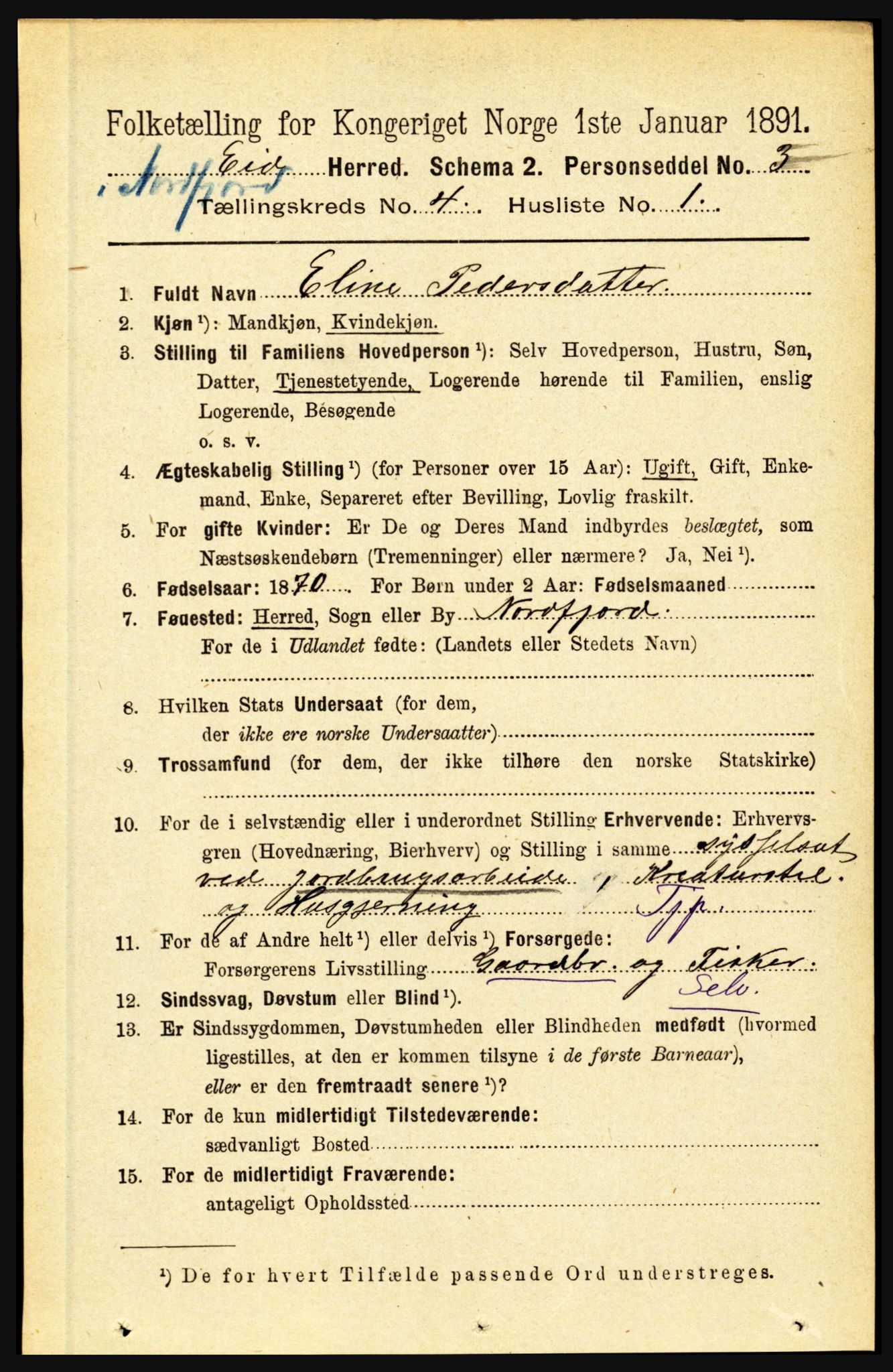 RA, 1891 census for 1443 Eid, 1891, p. 877