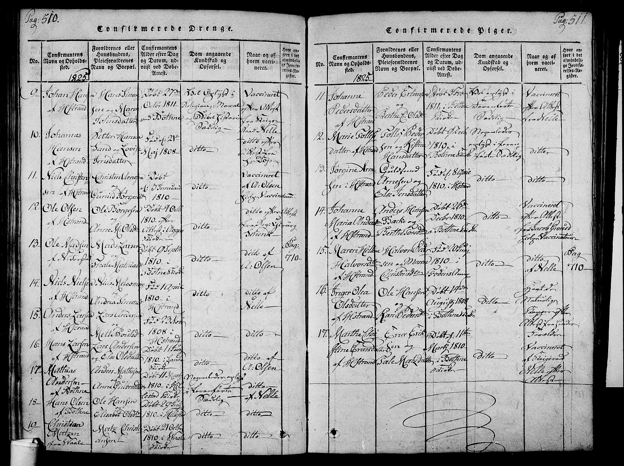 Holmestrand kirkebøker, SAKO/A-346/F/Fa/L0001: Parish register (official) no. 1, 1814-1840, p. 510-511